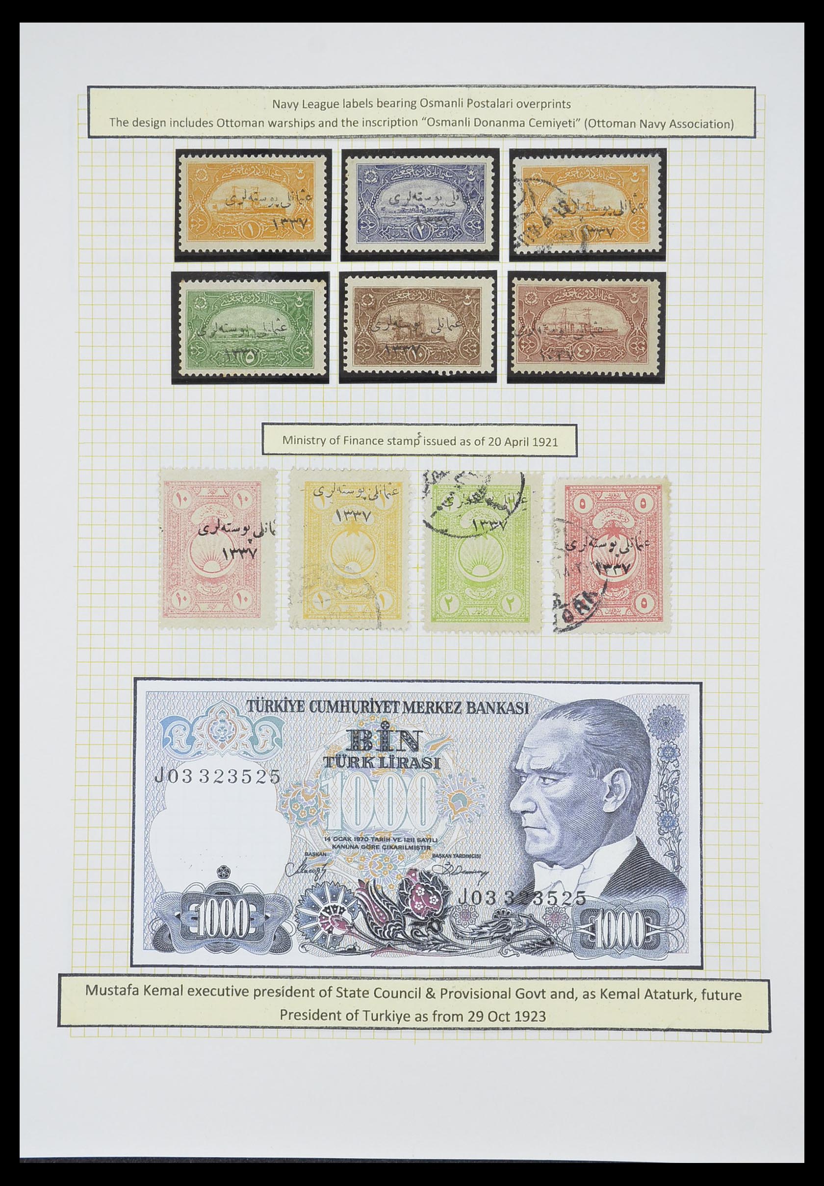 33398 049 - Stamp collection 33398 Turkey and territories 1863-1958.