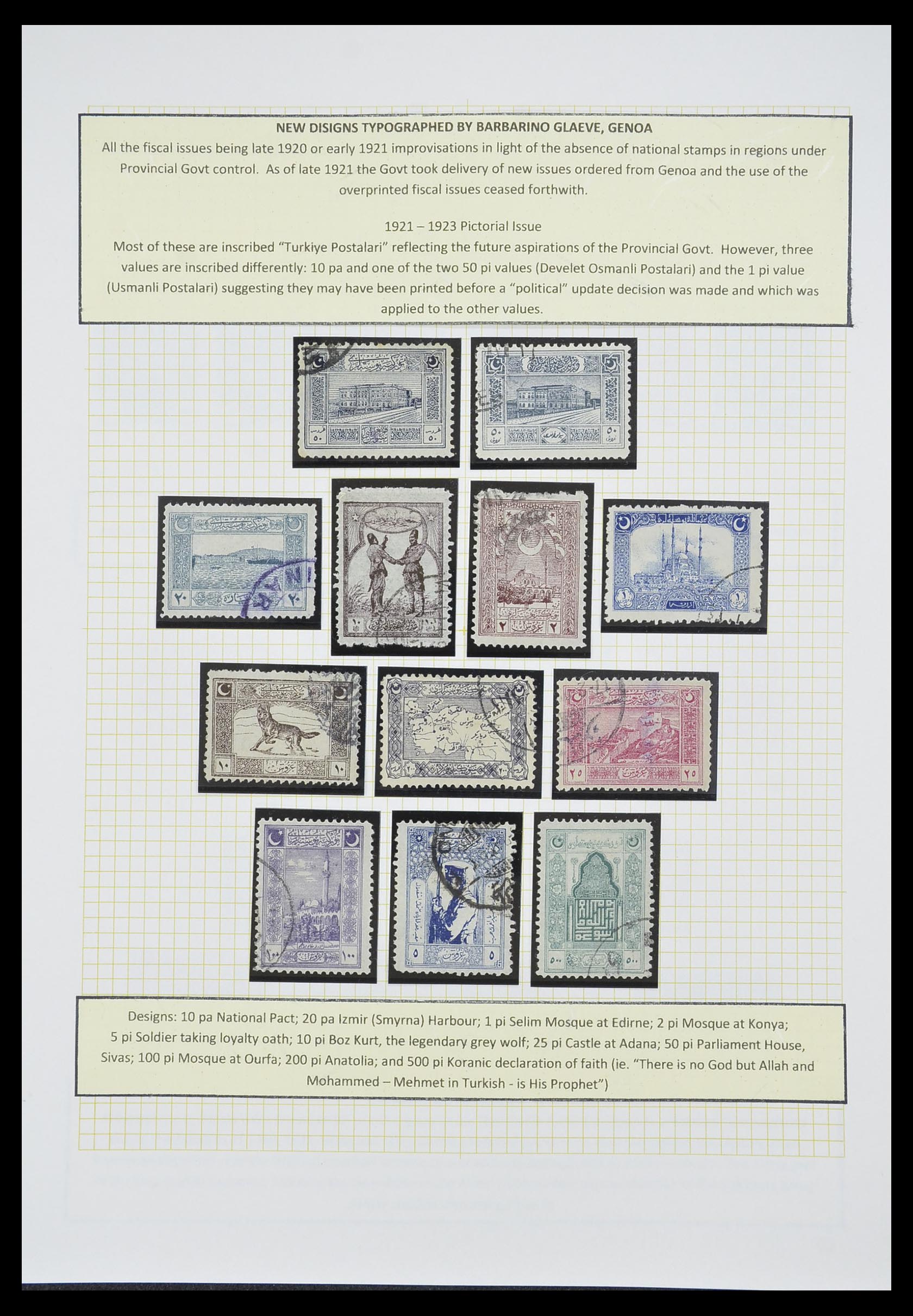 33398 050 - Stamp collection 33398 Turkey and territories 1863-1958.