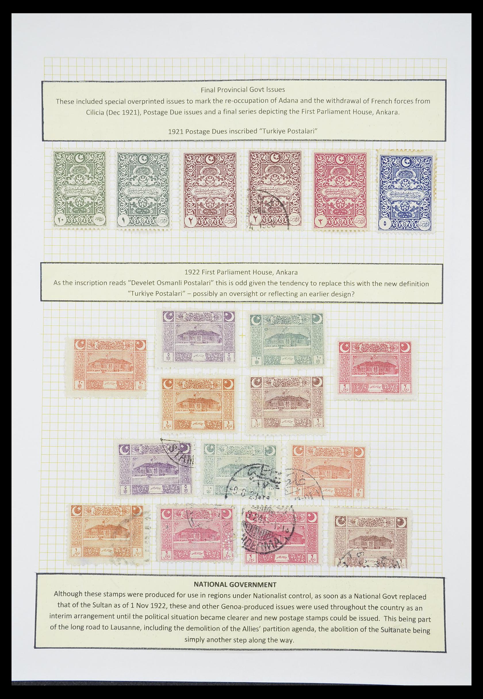 33398 051 - Stamp collection 33398 Turkey and territories 1863-1958.