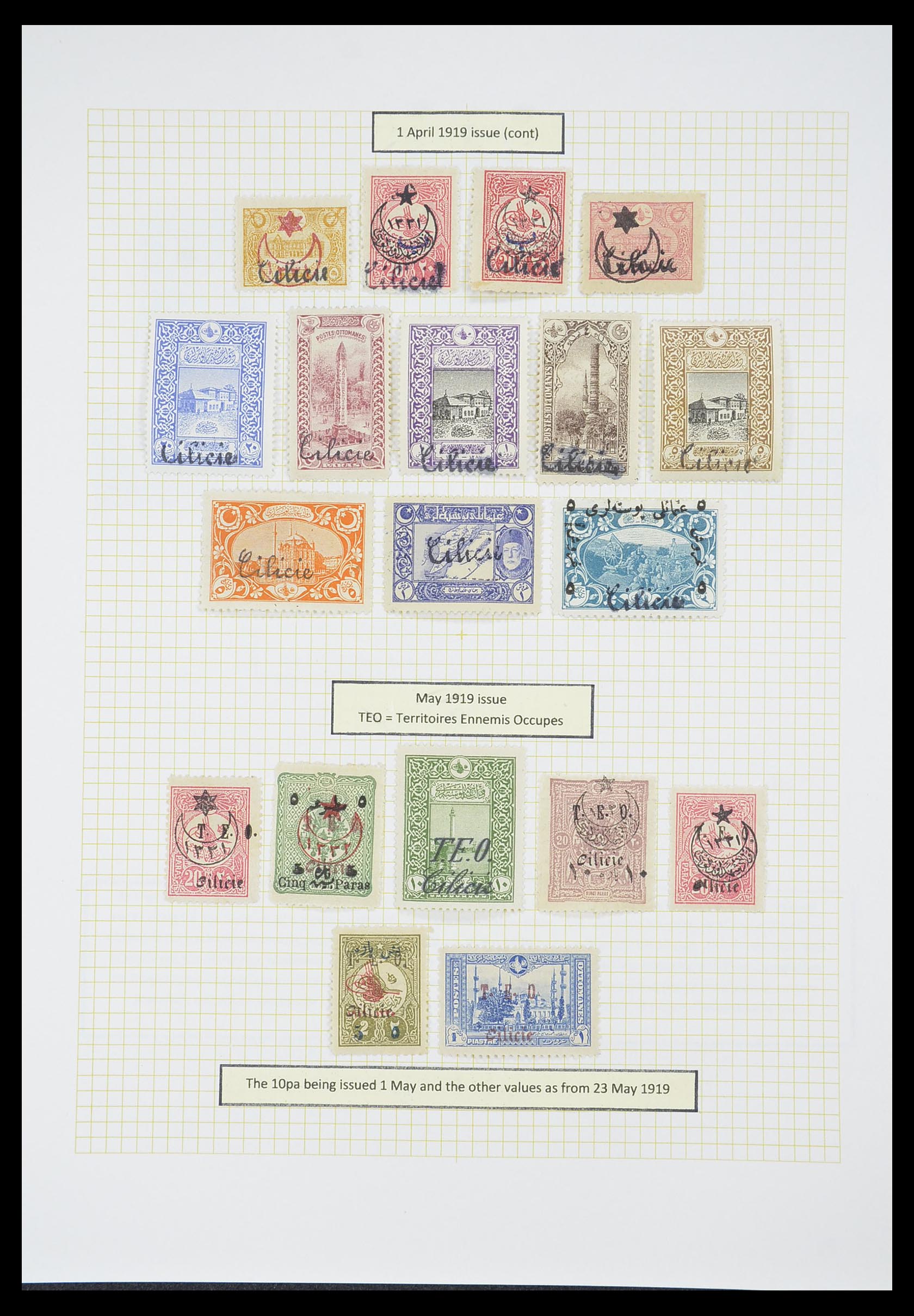 33398 054 - Stamp collection 33398 Turkey and territories 1863-1958.