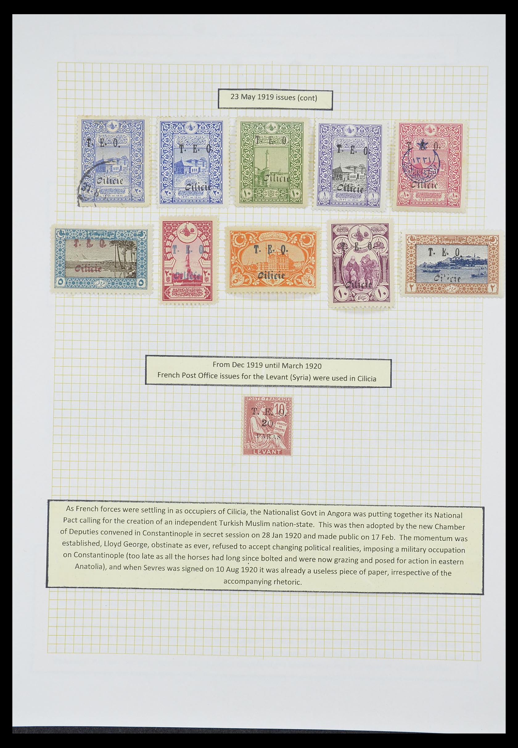 33398 055 - Stamp collection 33398 Turkey and territories 1863-1958.