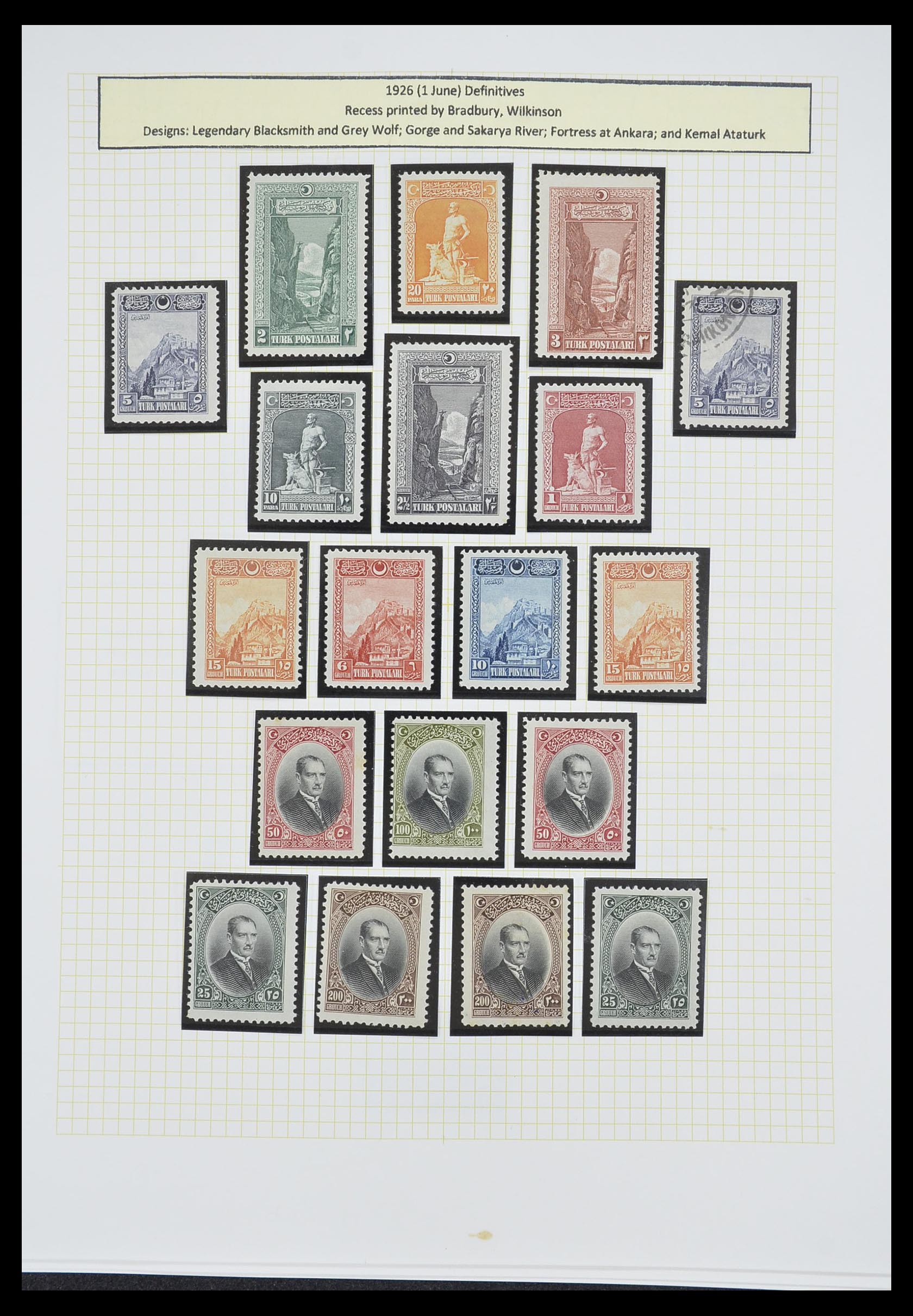 33398 061 - Postzegelverzameling 33398 Turkije en gebieden 1863-1958.