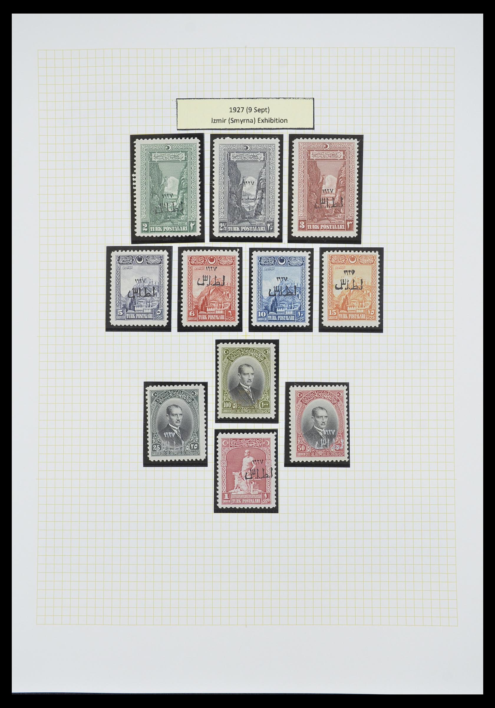 33398 064 - Postzegelverzameling 33398 Turkije en gebieden 1863-1958.
