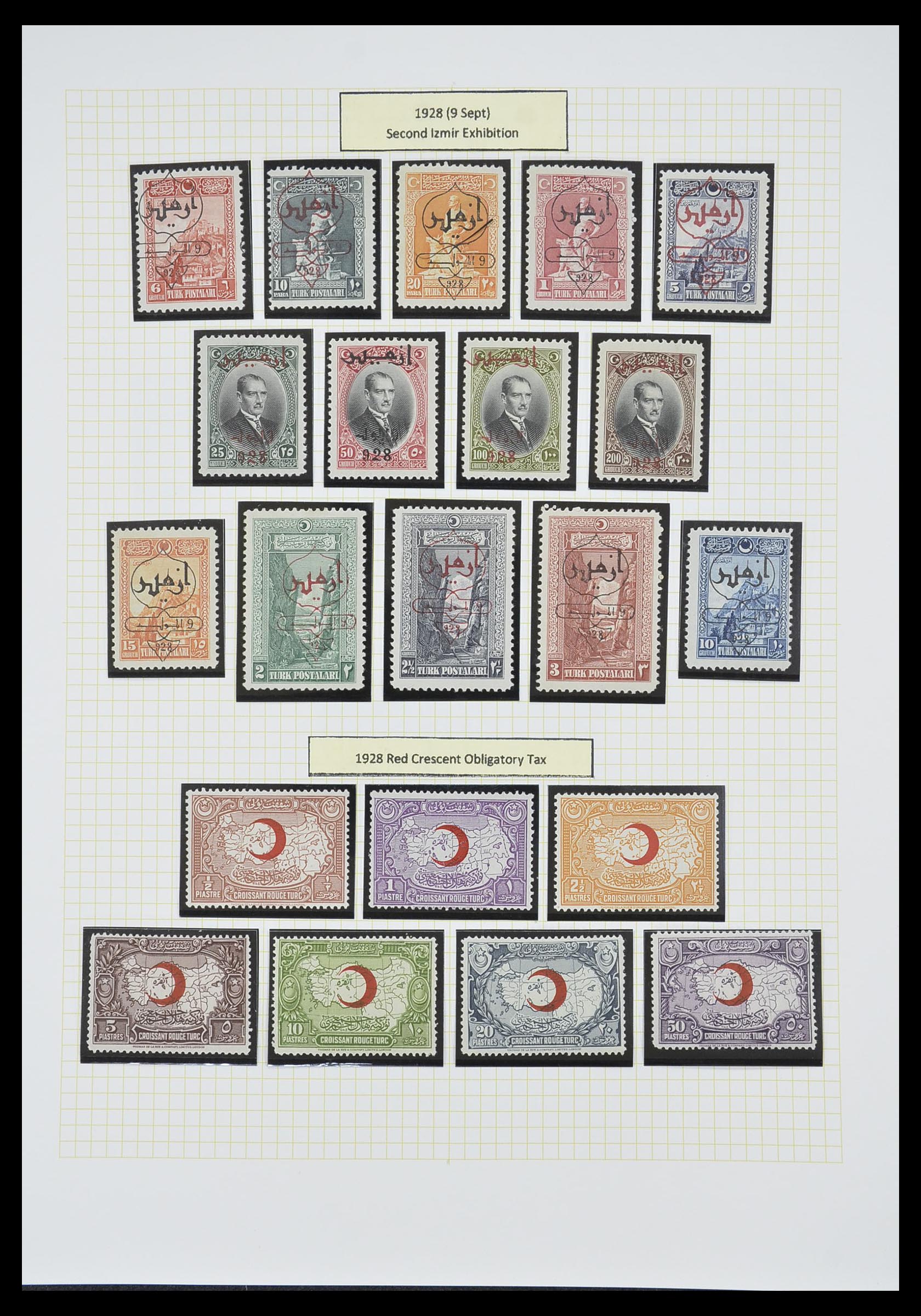 33398 065 - Stamp collection 33398 Turkey and territories 1863-1958.