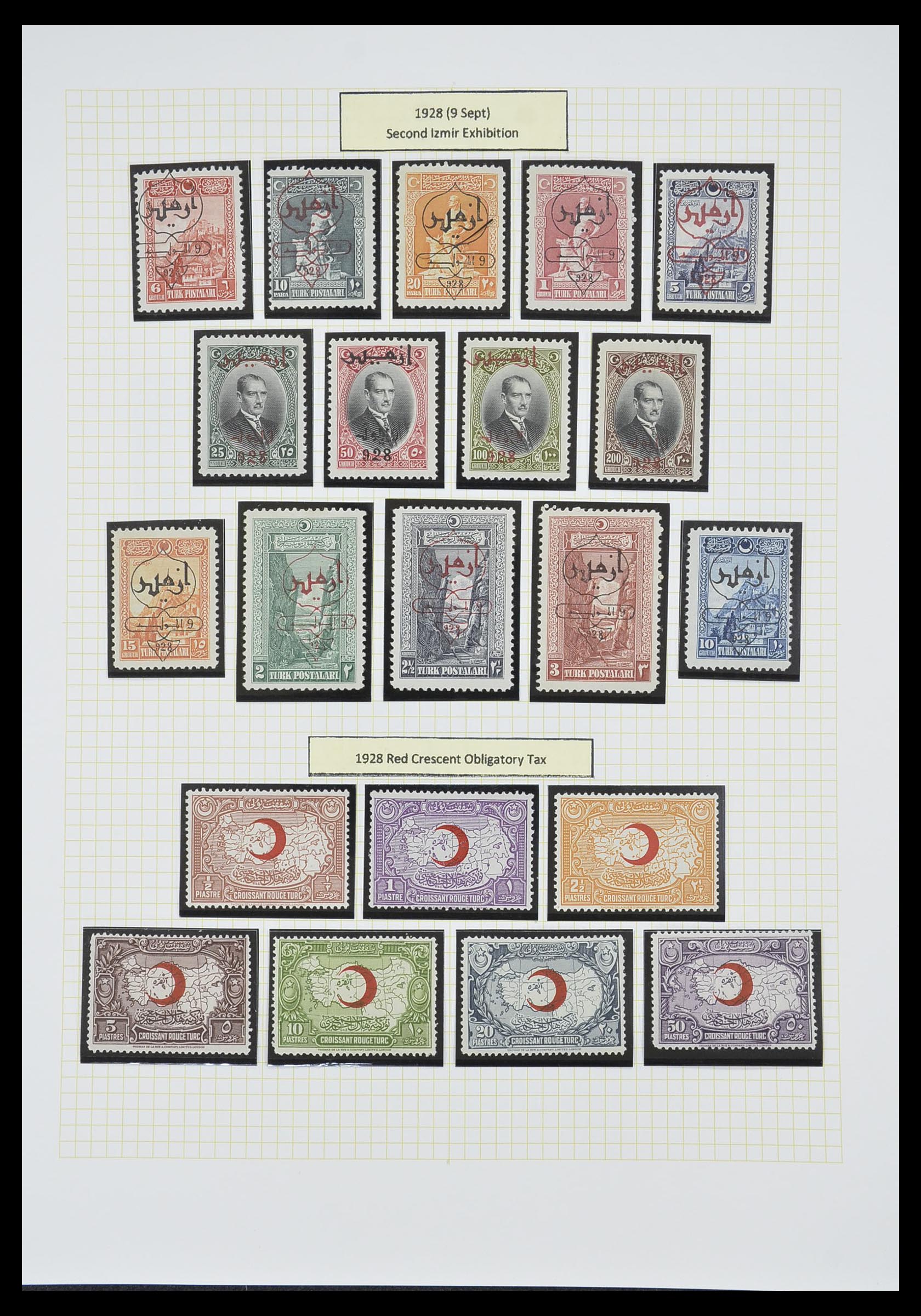 33398 065 - Postzegelverzameling 33398 Turkije en gebieden 1863-1958.