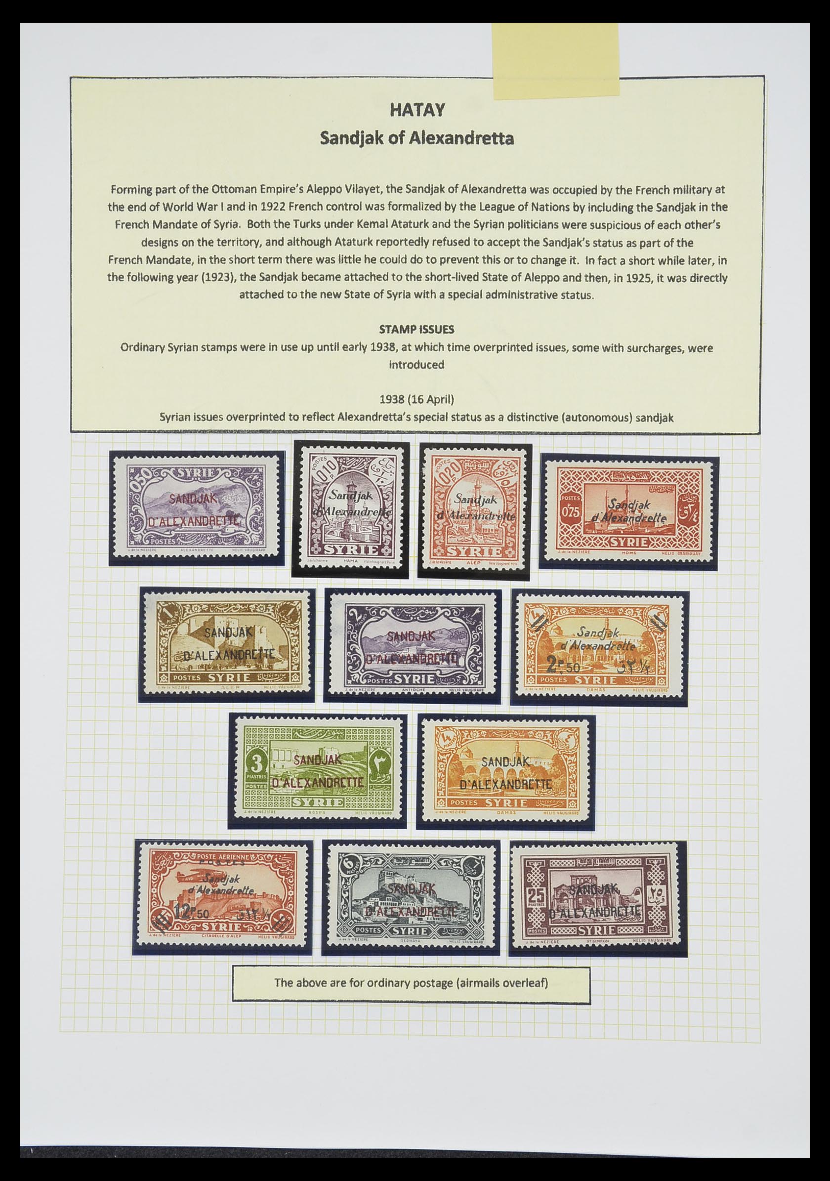33398 075 - Stamp collection 33398 Turkey and territories 1863-1958.