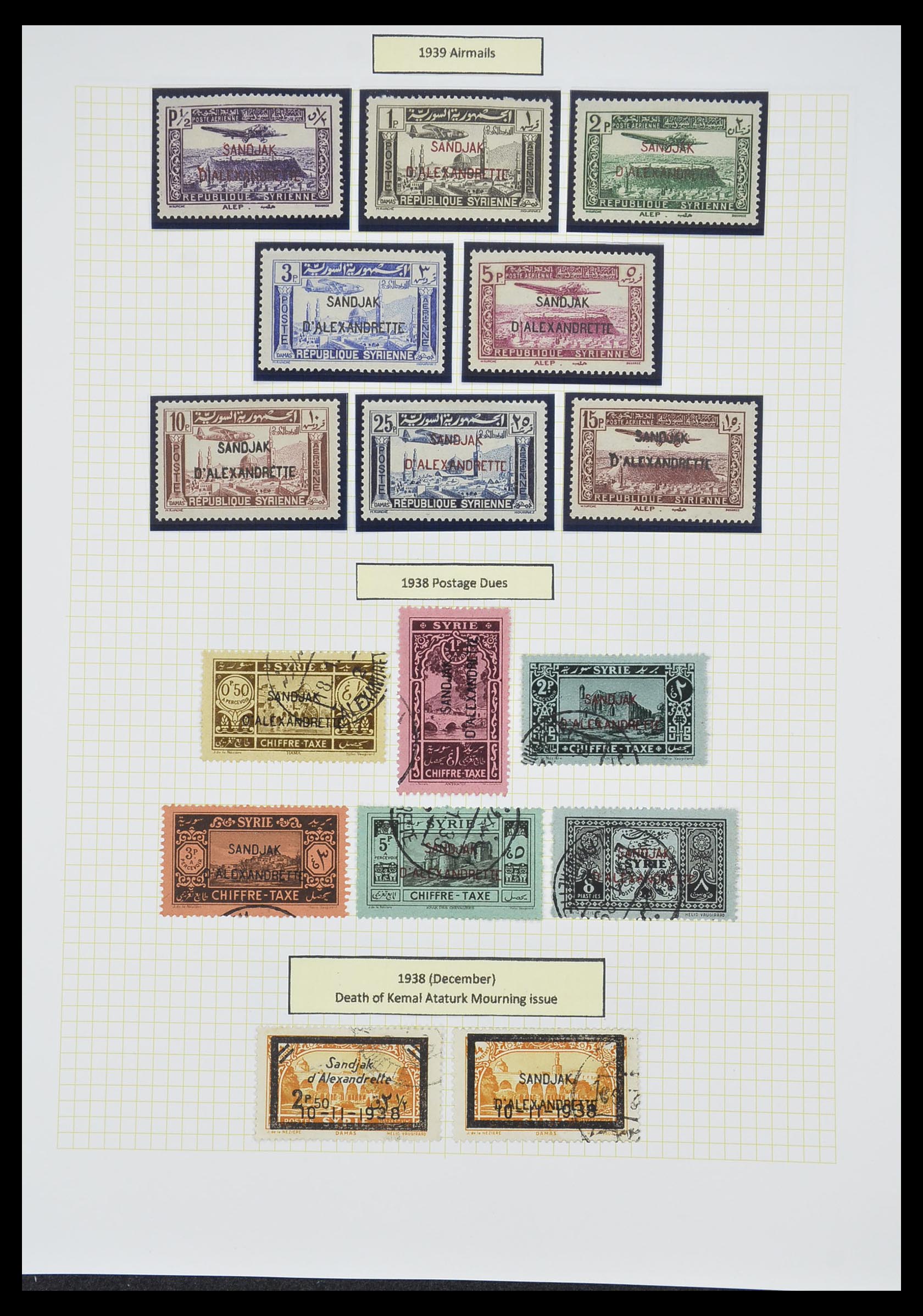 33398 076 - Stamp collection 33398 Turkey and territories 1863-1958.