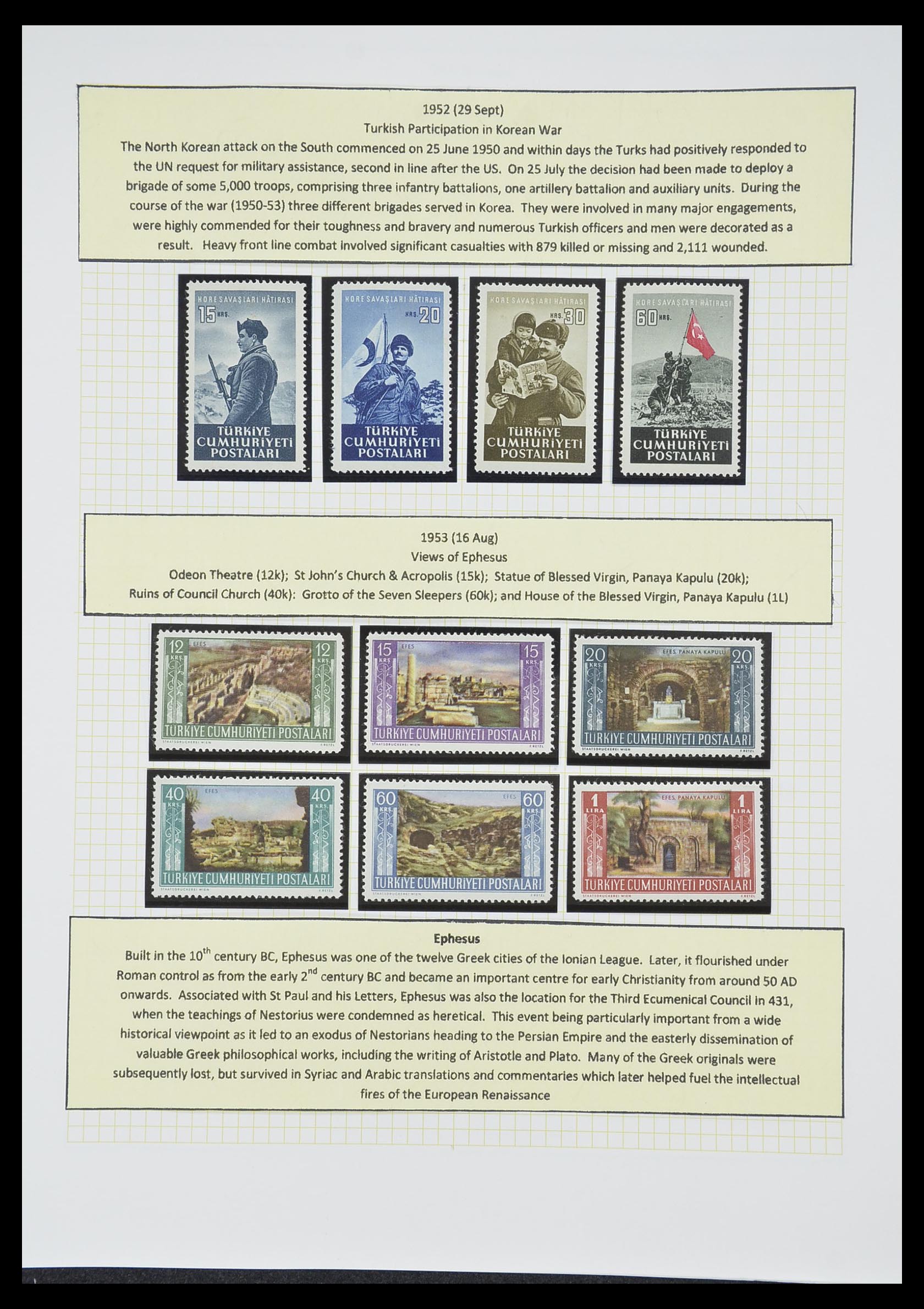 33398 087 - Postzegelverzameling 33398 Turkije en gebieden 1863-1958.