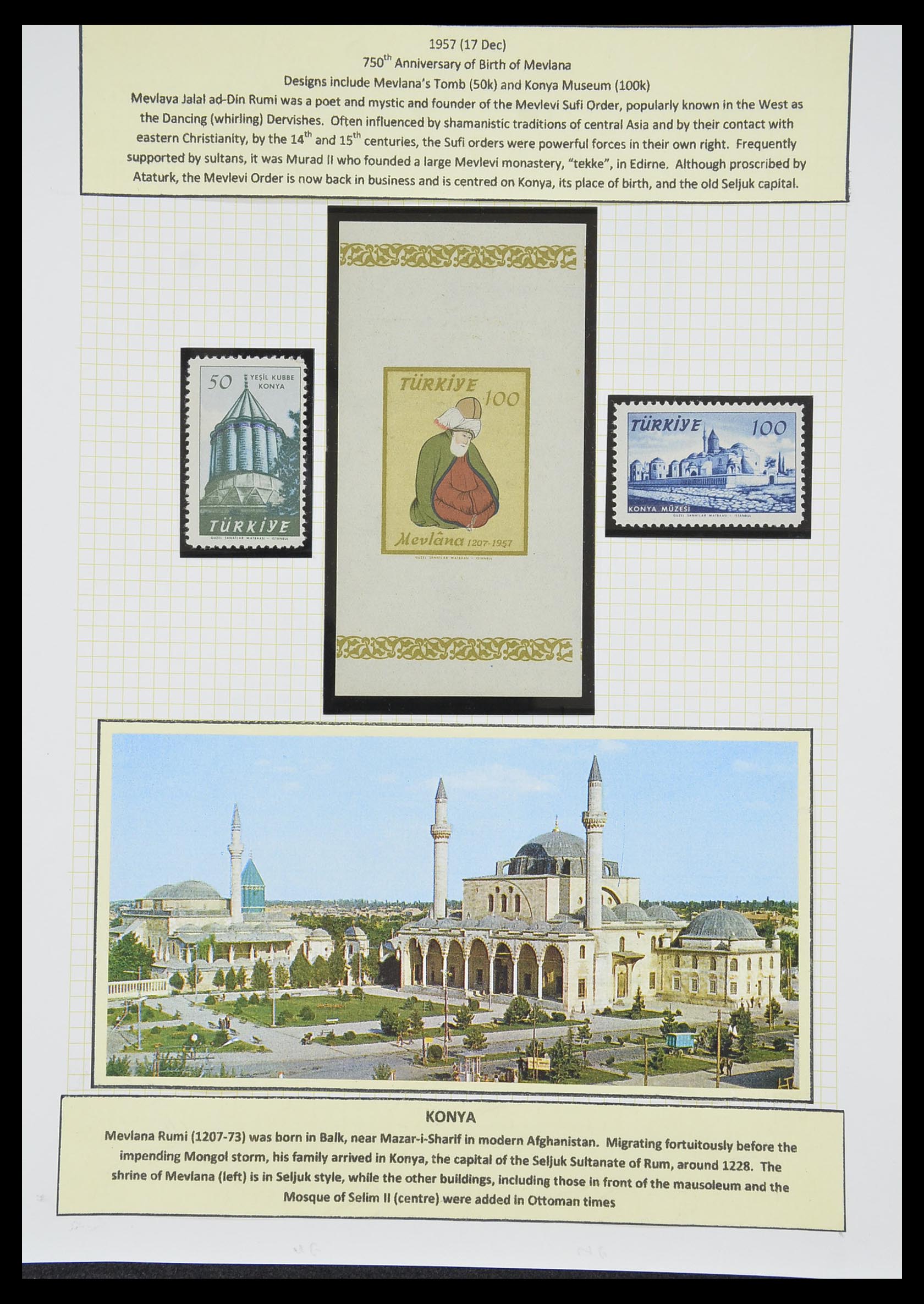 33398 091 - Stamp collection 33398 Turkey and territories 1863-1958.