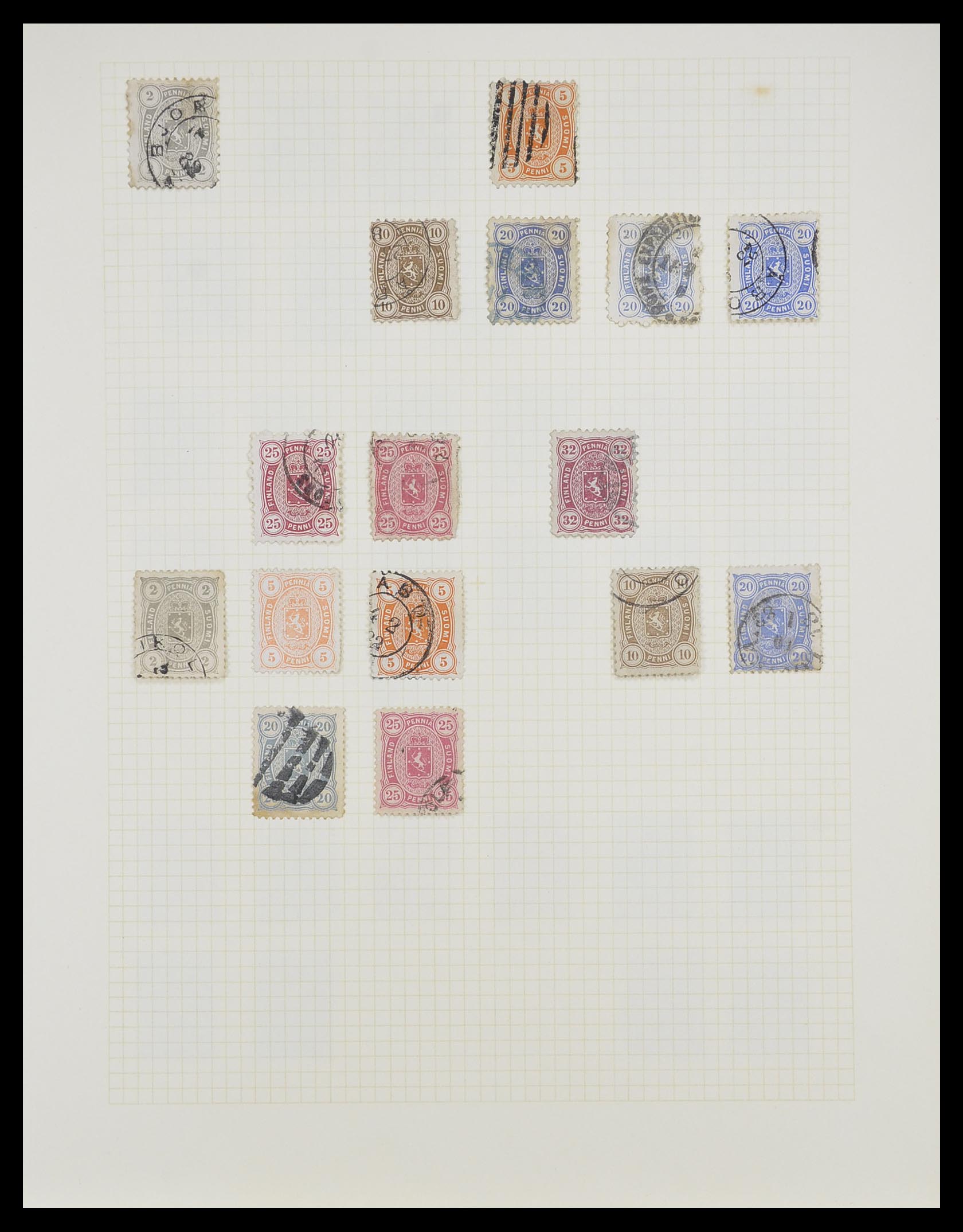 33401 003 - Postzegelverzameling 33401 Finland 1856-2003.