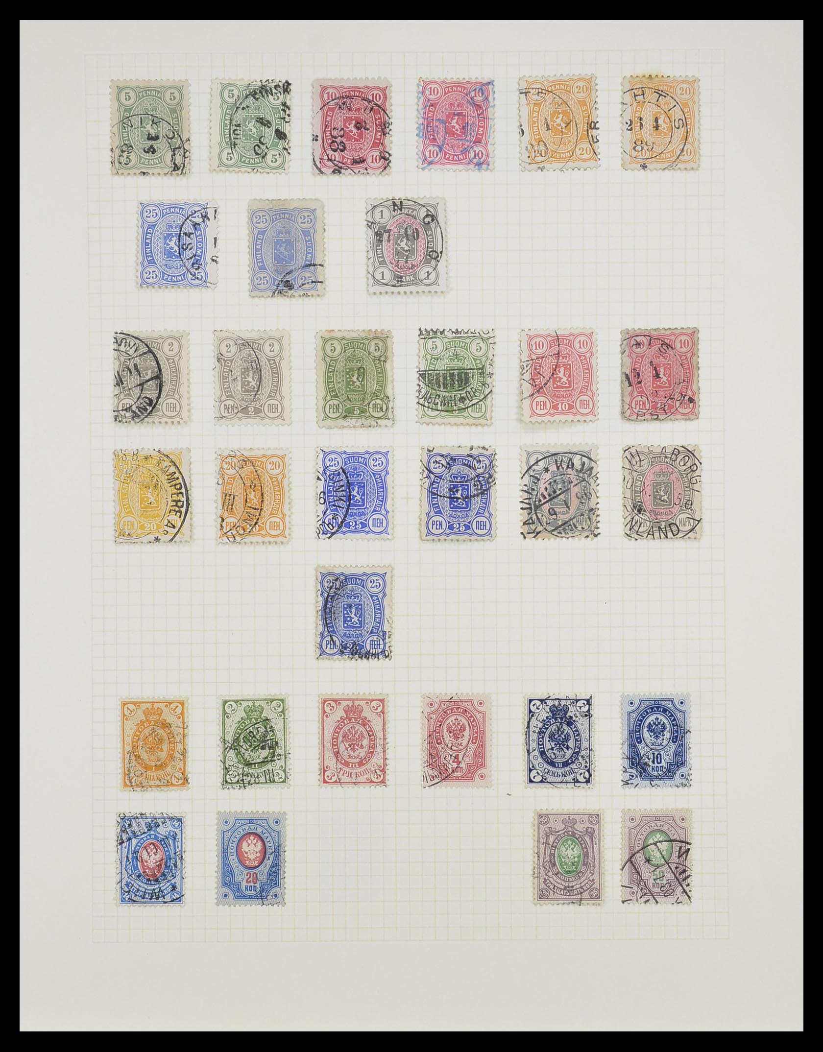 33401 004 - Postzegelverzameling 33401 Finland 1856-2003.