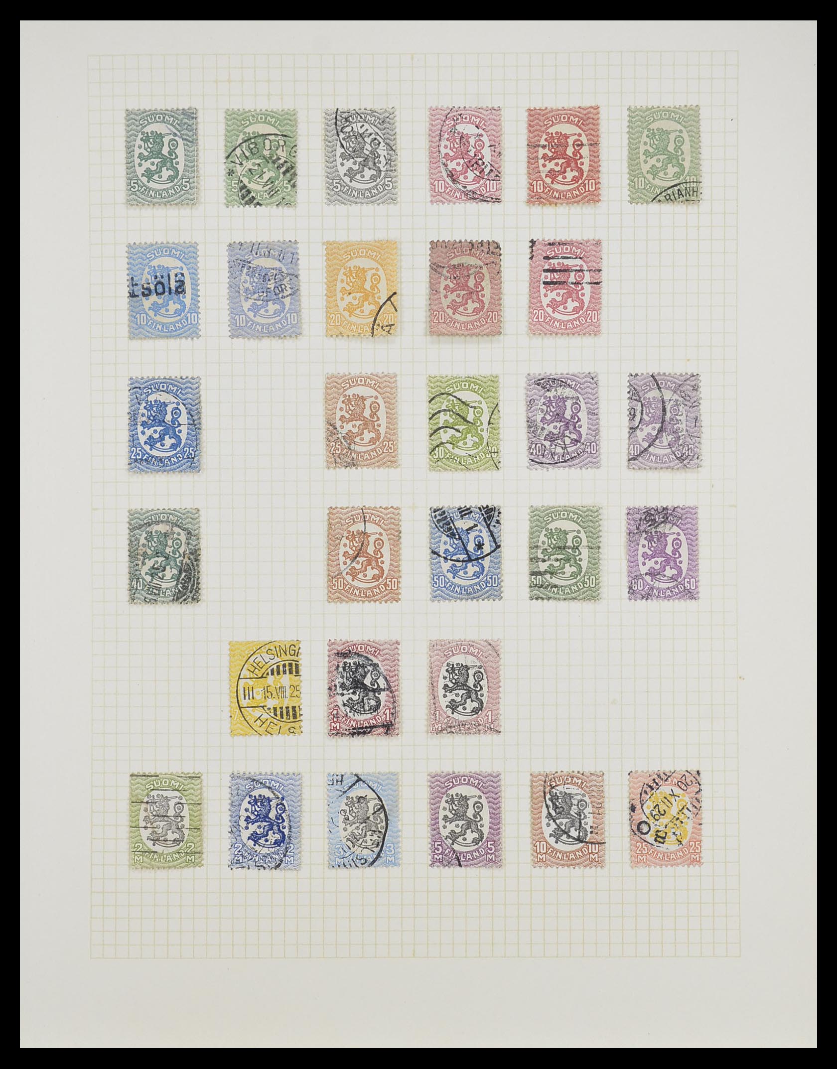 33401 007 - Postzegelverzameling 33401 Finland 1856-2003.