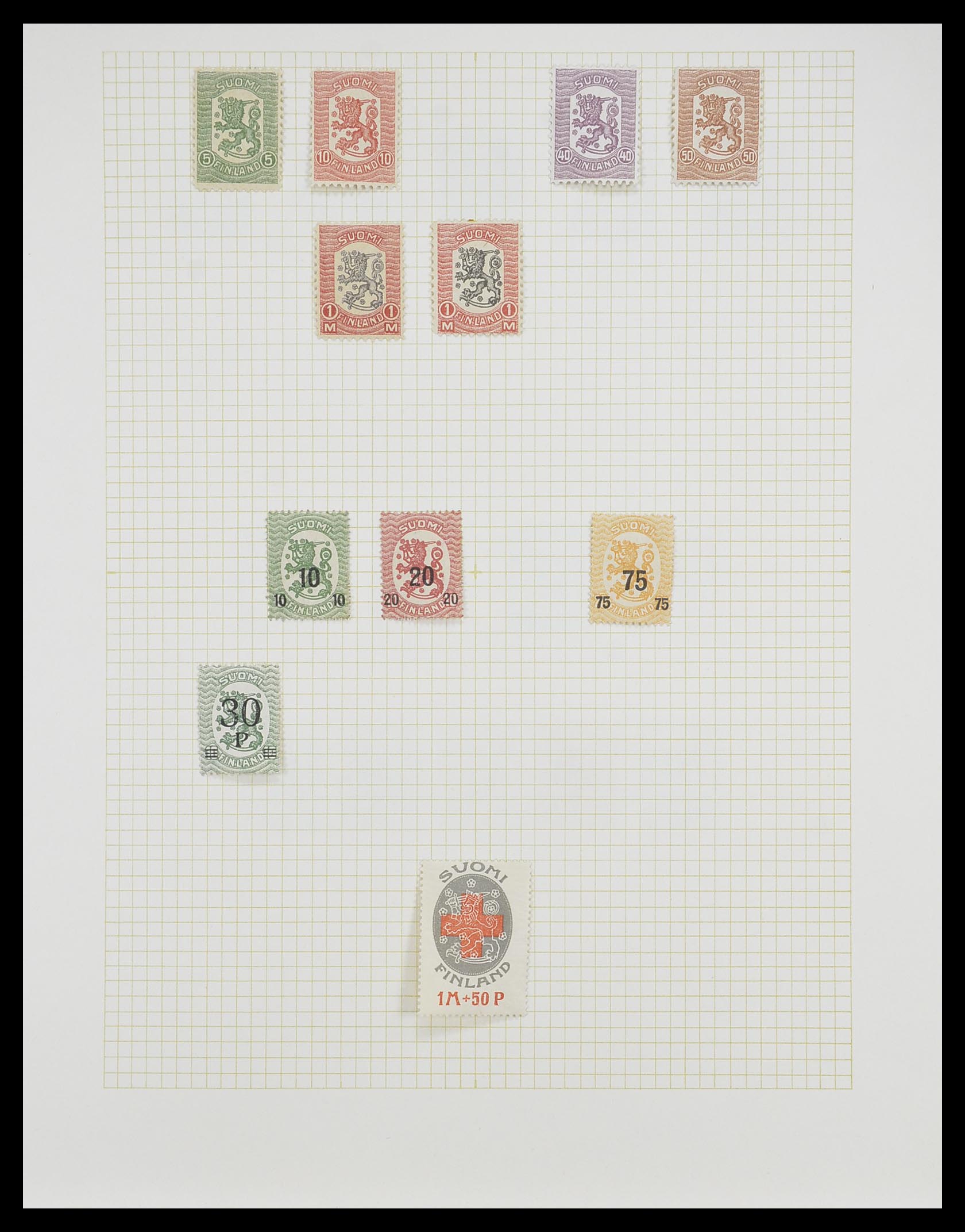 33401 009 - Postzegelverzameling 33401 Finland 1856-2003.