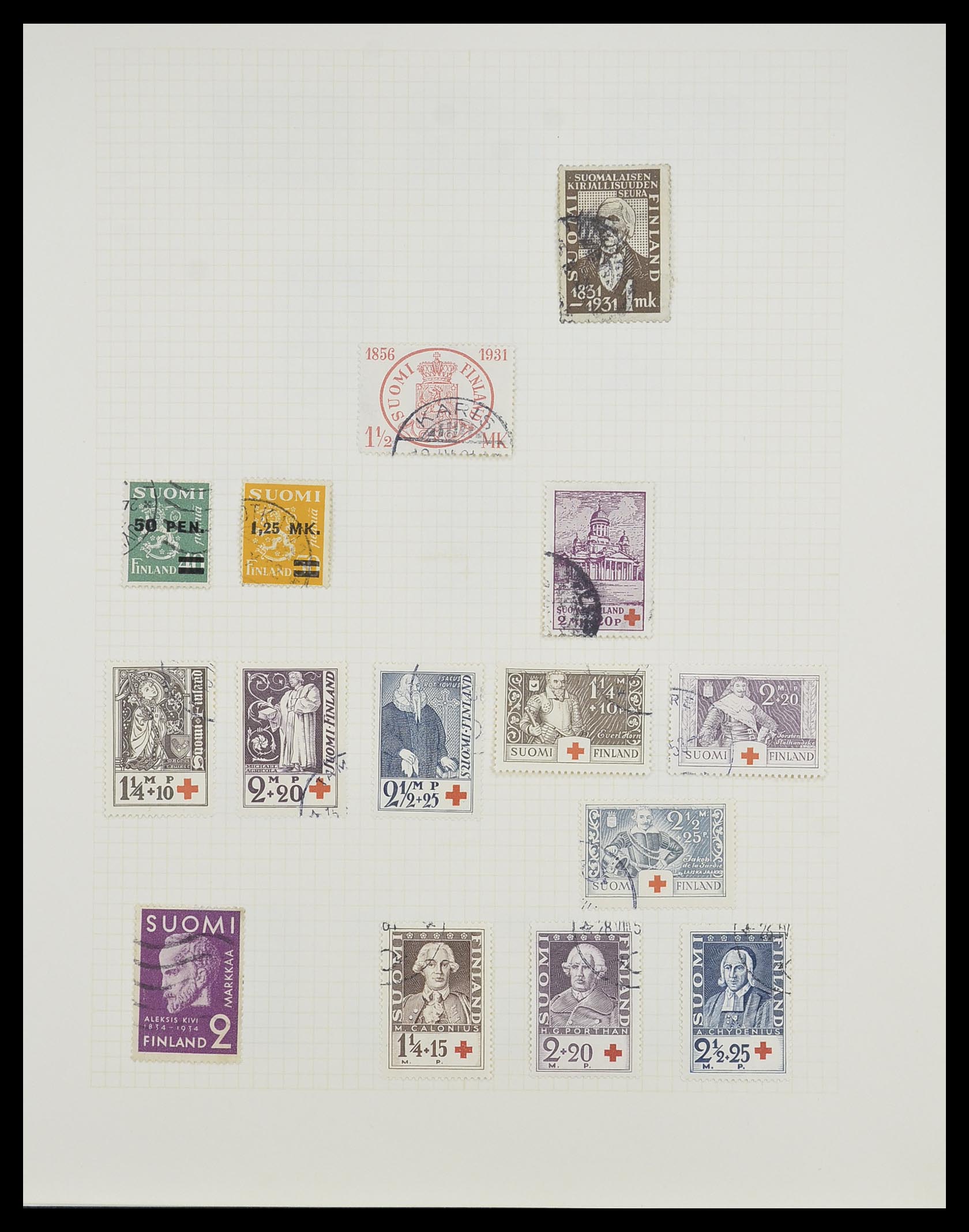 33401 016 - Postzegelverzameling 33401 Finland 1856-2003.