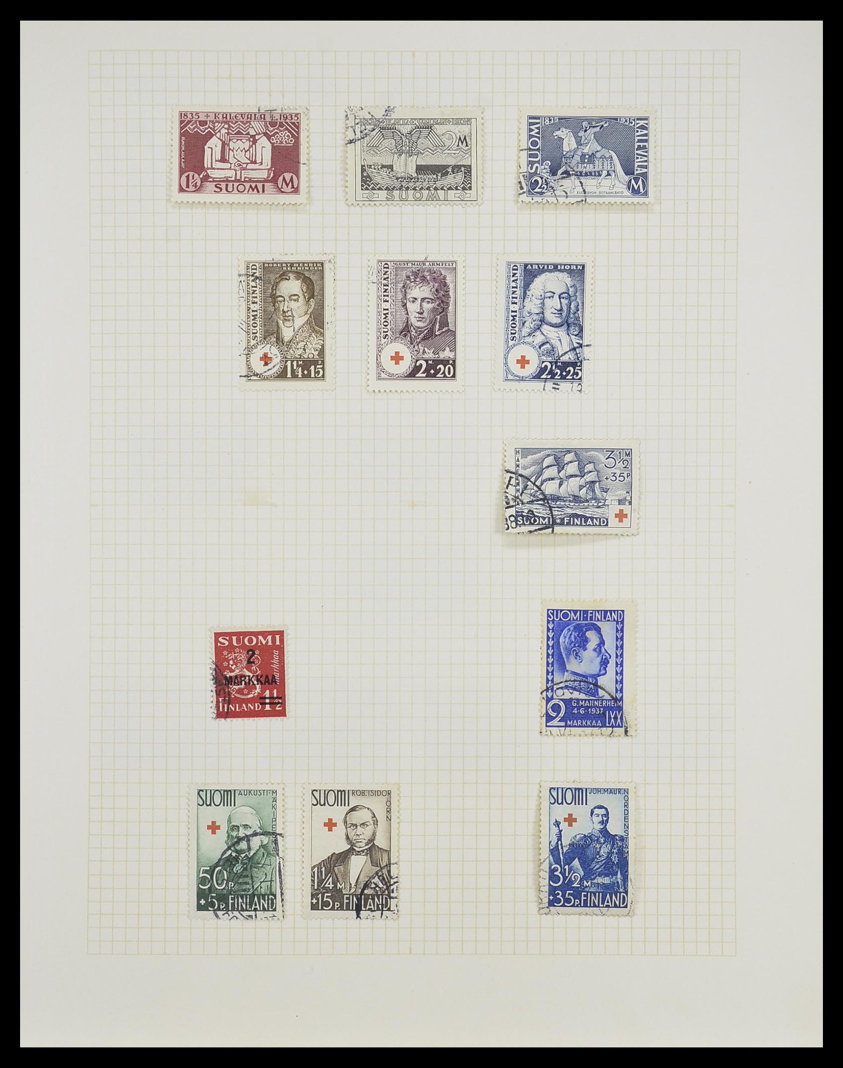 33401 018 - Postzegelverzameling 33401 Finland 1856-2003.