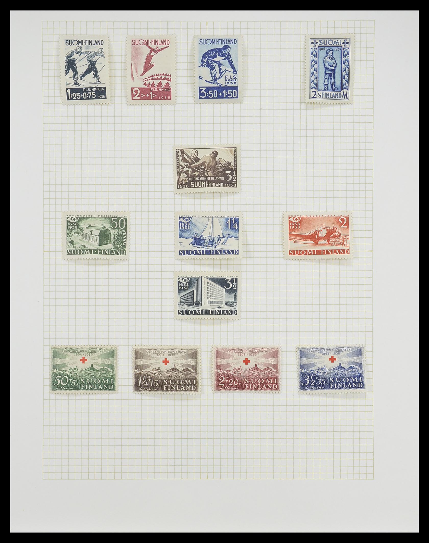 33401 019 - Postzegelverzameling 33401 Finland 1856-2003.