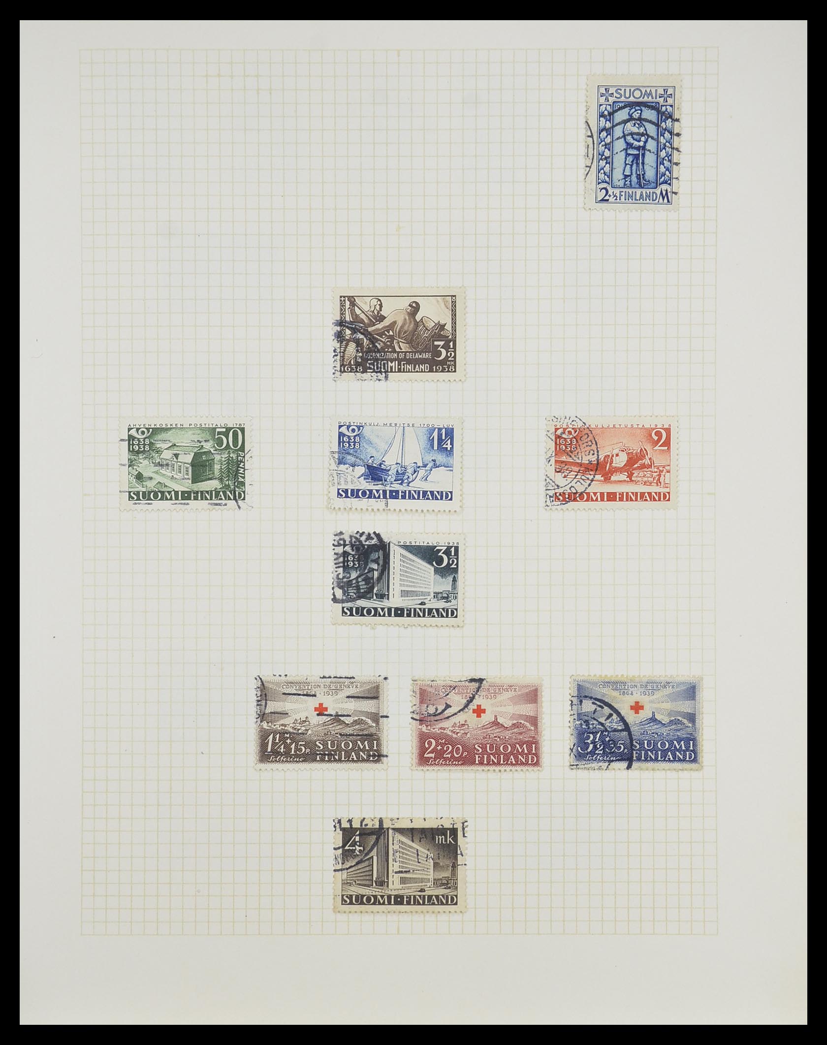 33401 020 - Postzegelverzameling 33401 Finland 1856-2003.