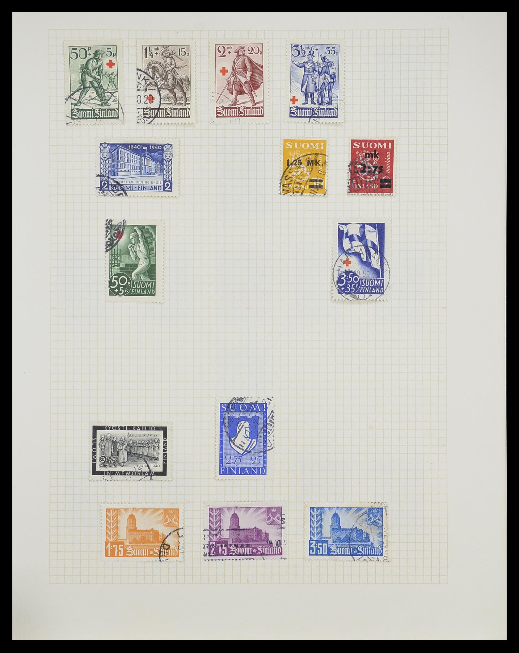 33401 022 - Postzegelverzameling 33401 Finland 1856-2003.