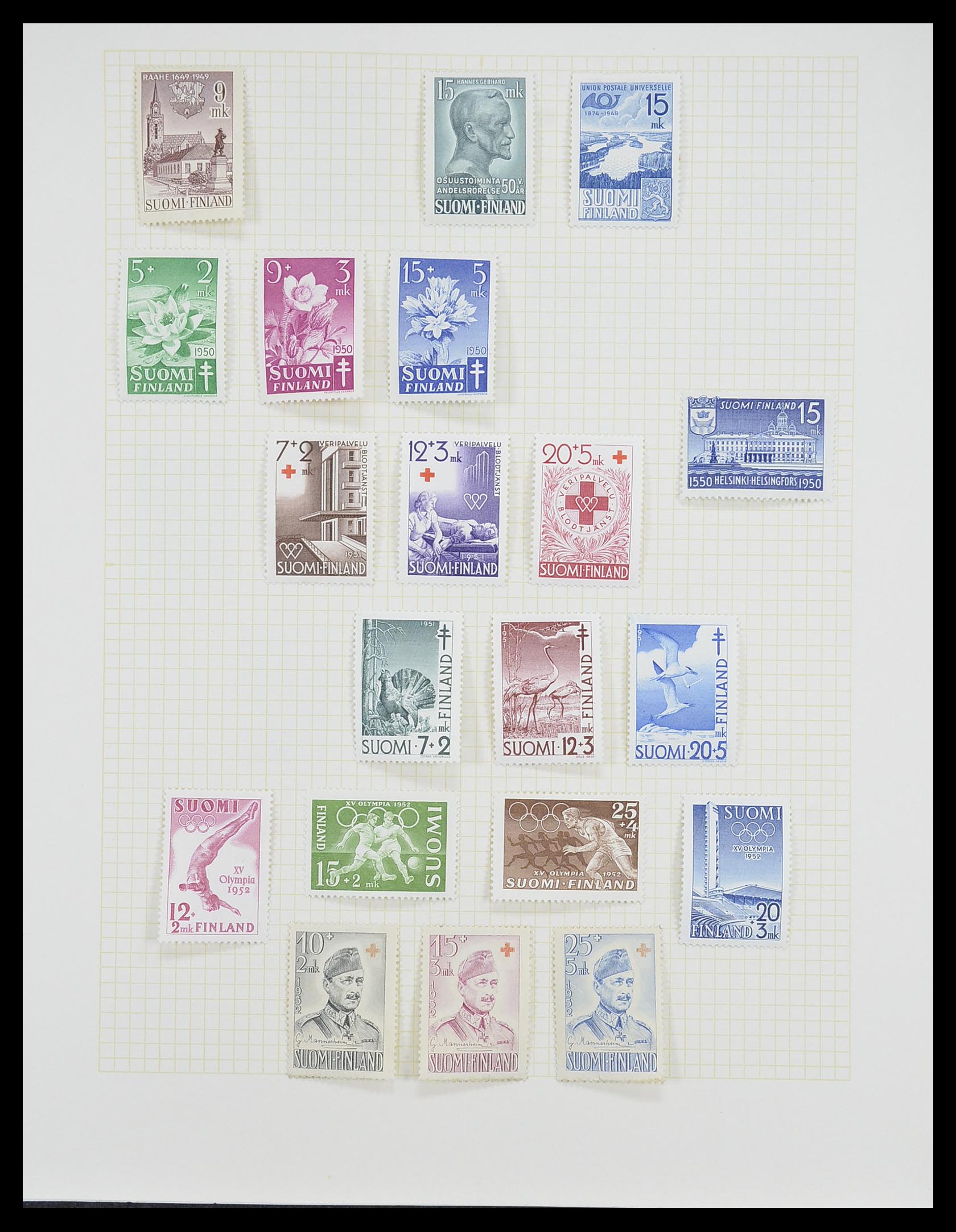 33401 035 - Postzegelverzameling 33401 Finland 1856-2003.