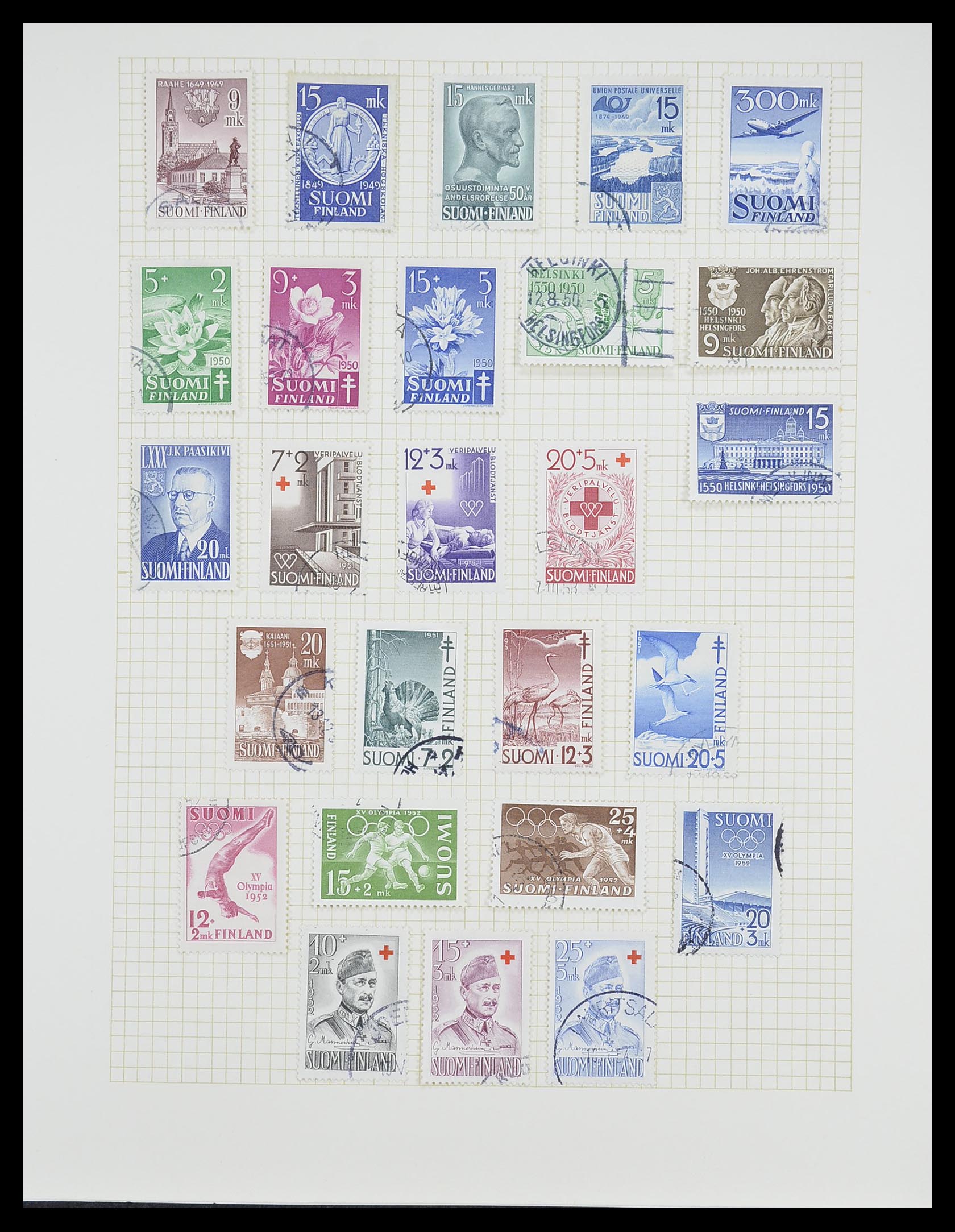 33401 036 - Postzegelverzameling 33401 Finland 1856-2003.