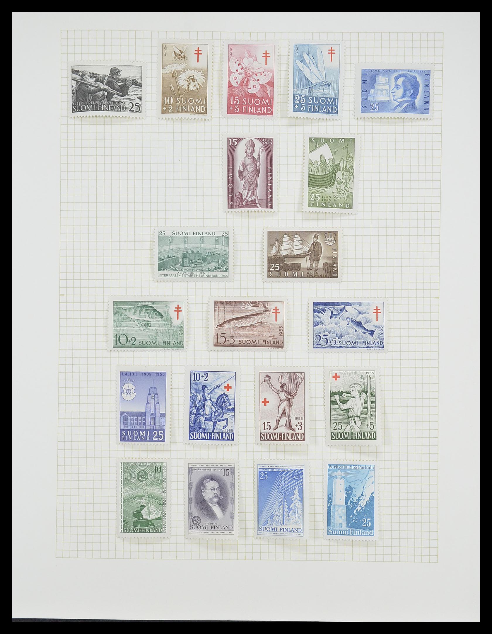 33401 039 - Postzegelverzameling 33401 Finland 1856-2003.