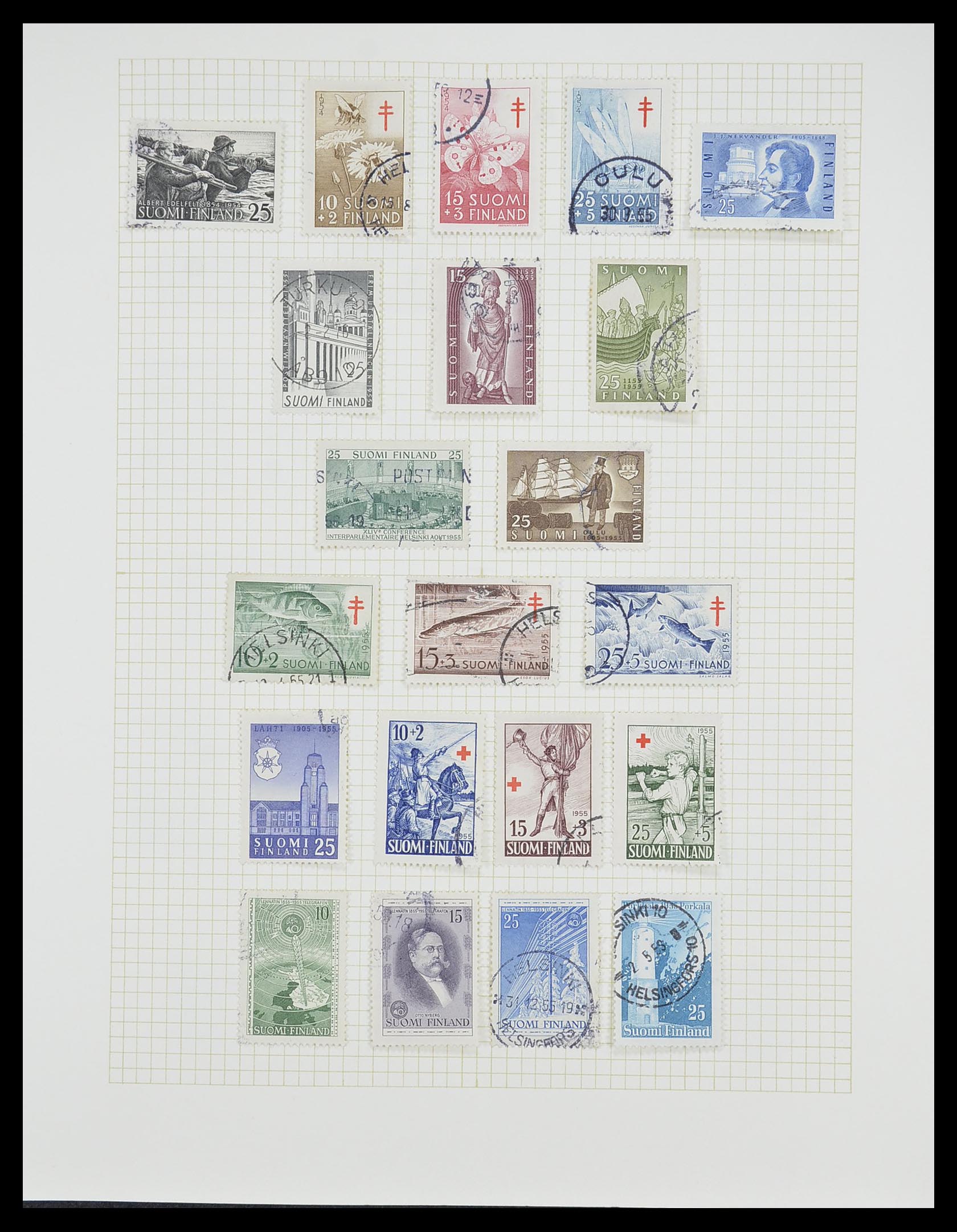 33401 040 - Postzegelverzameling 33401 Finland 1856-2003.