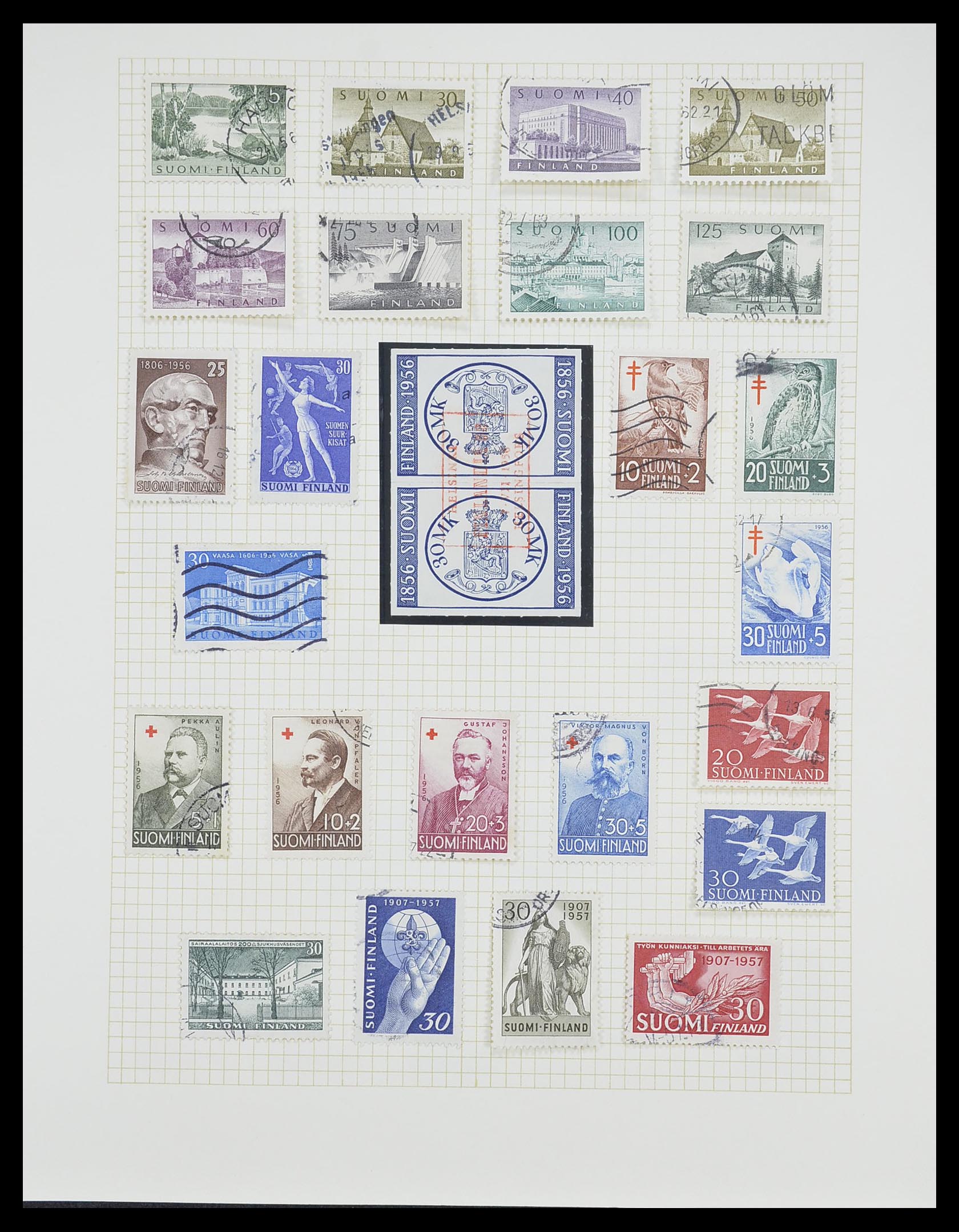 33401 042 - Postzegelverzameling 33401 Finland 1856-2003.