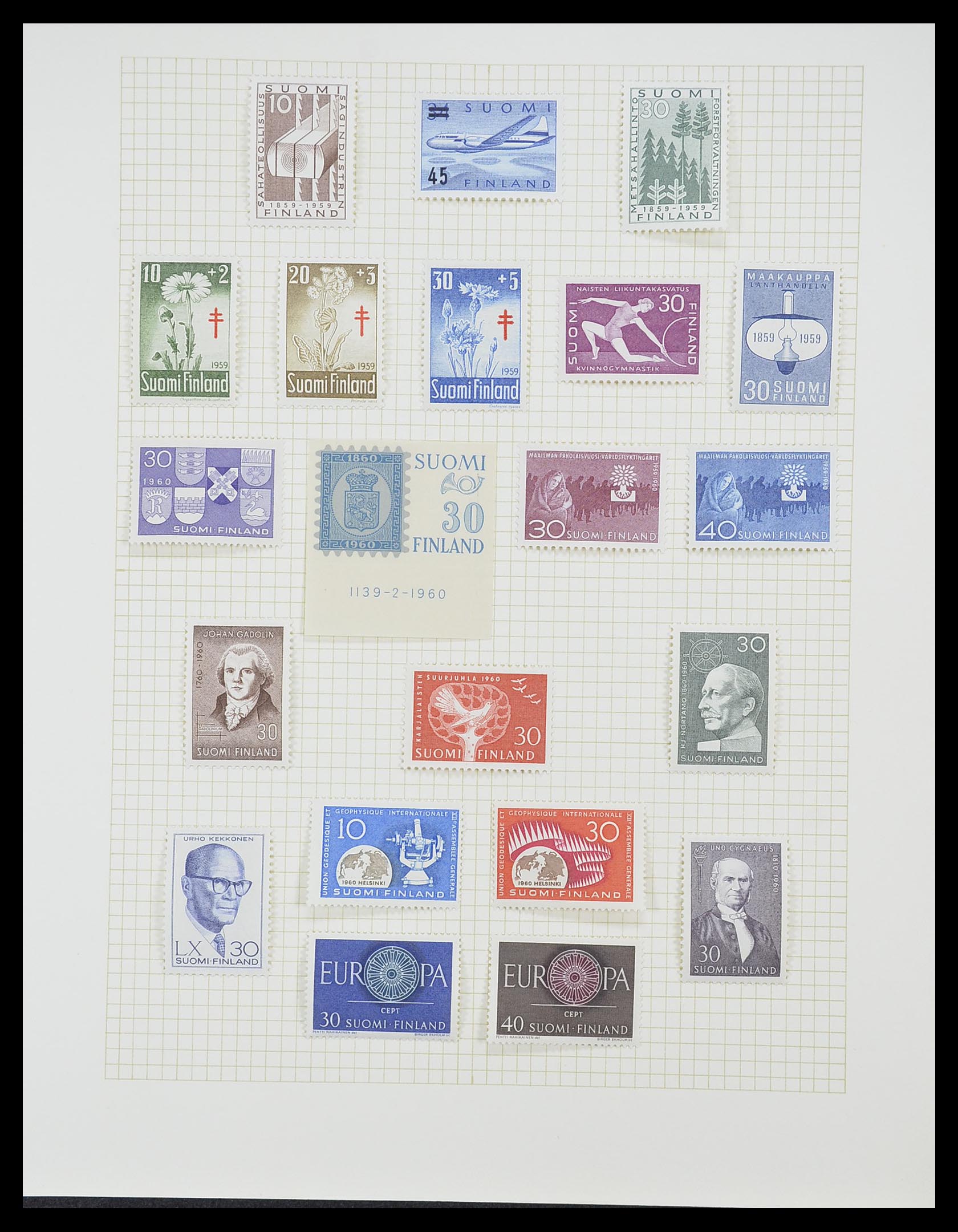 33401 045 - Postzegelverzameling 33401 Finland 1856-2003.