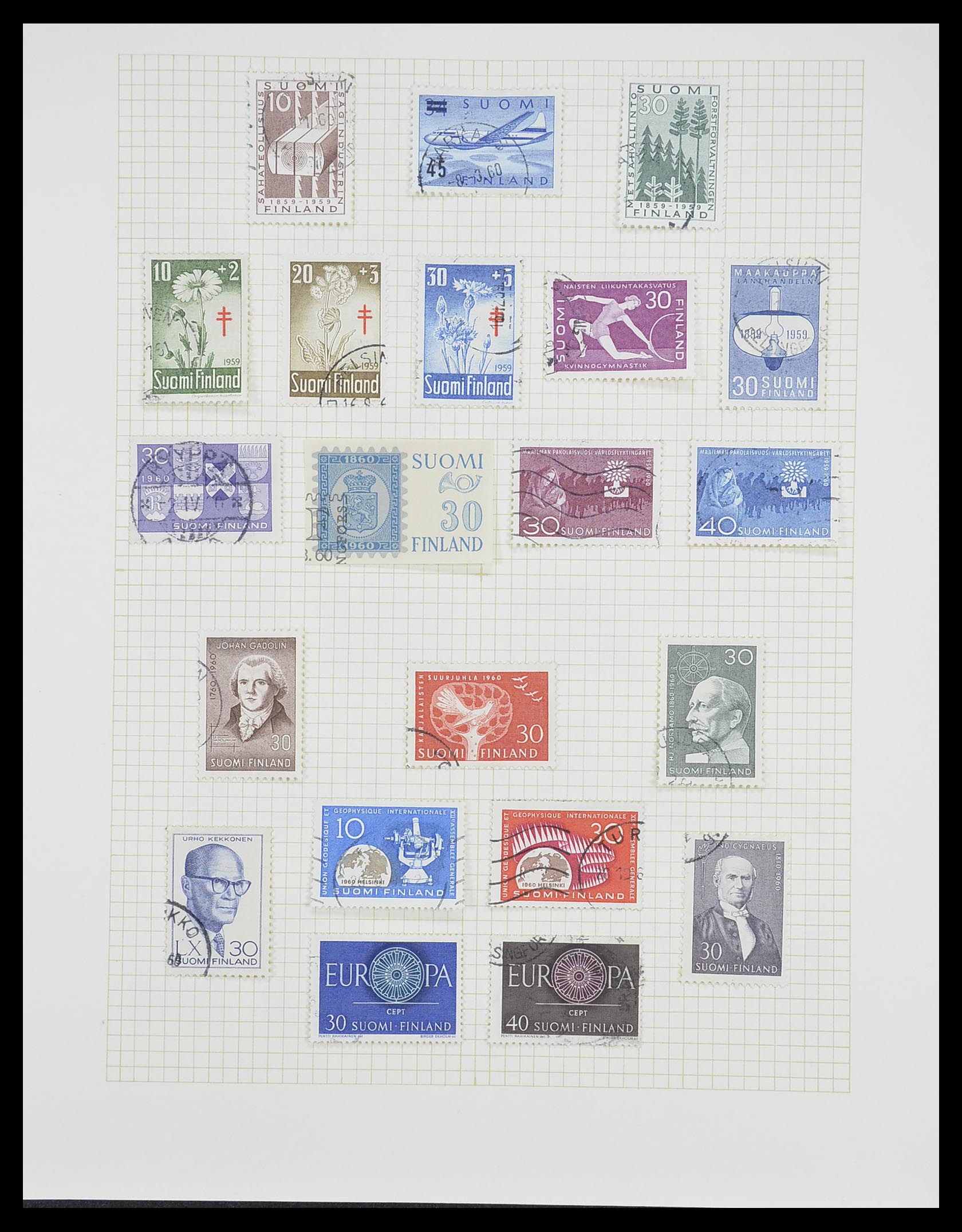 33401 046 - Postzegelverzameling 33401 Finland 1856-2003.