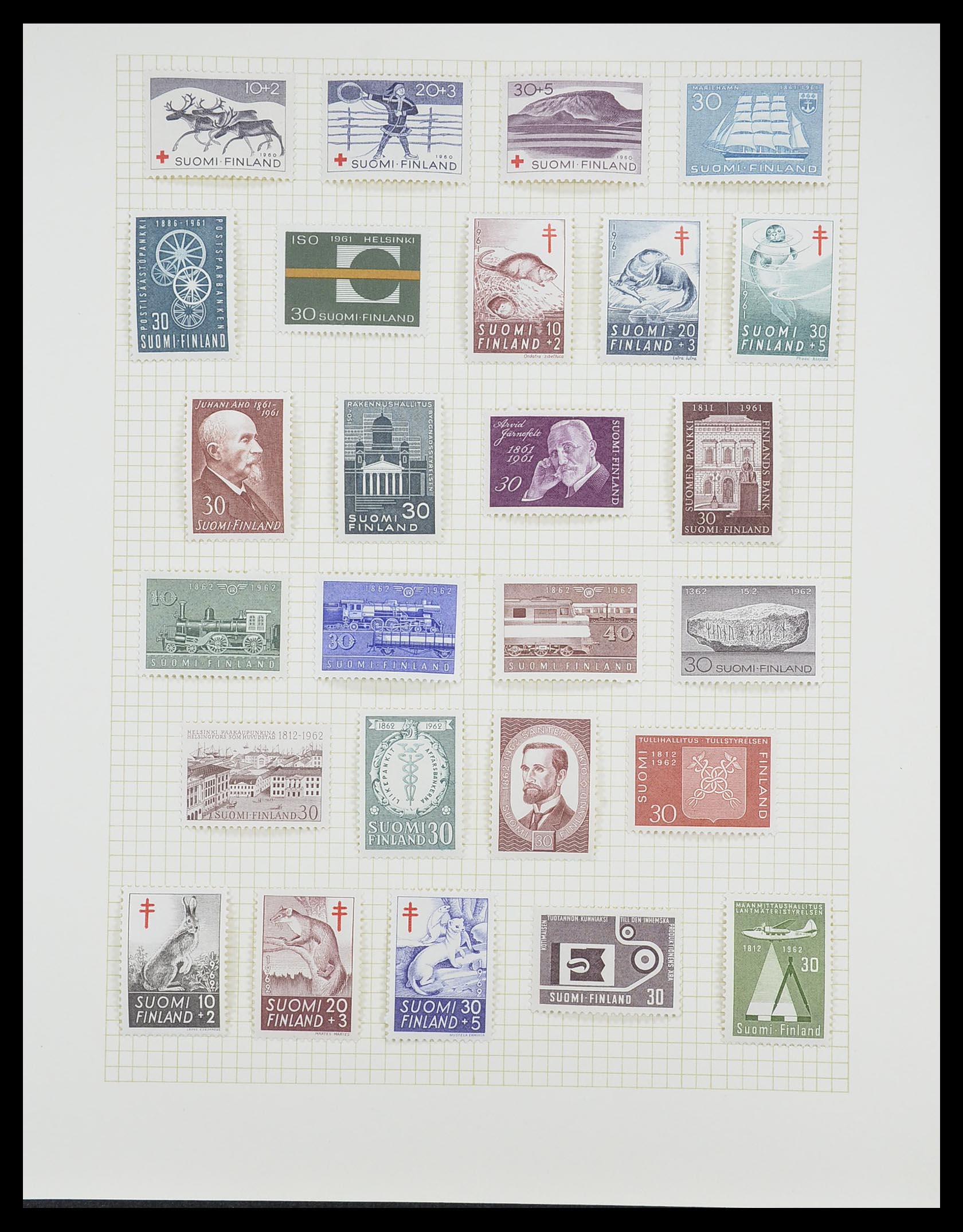 33401 047 - Postzegelverzameling 33401 Finland 1856-2003.