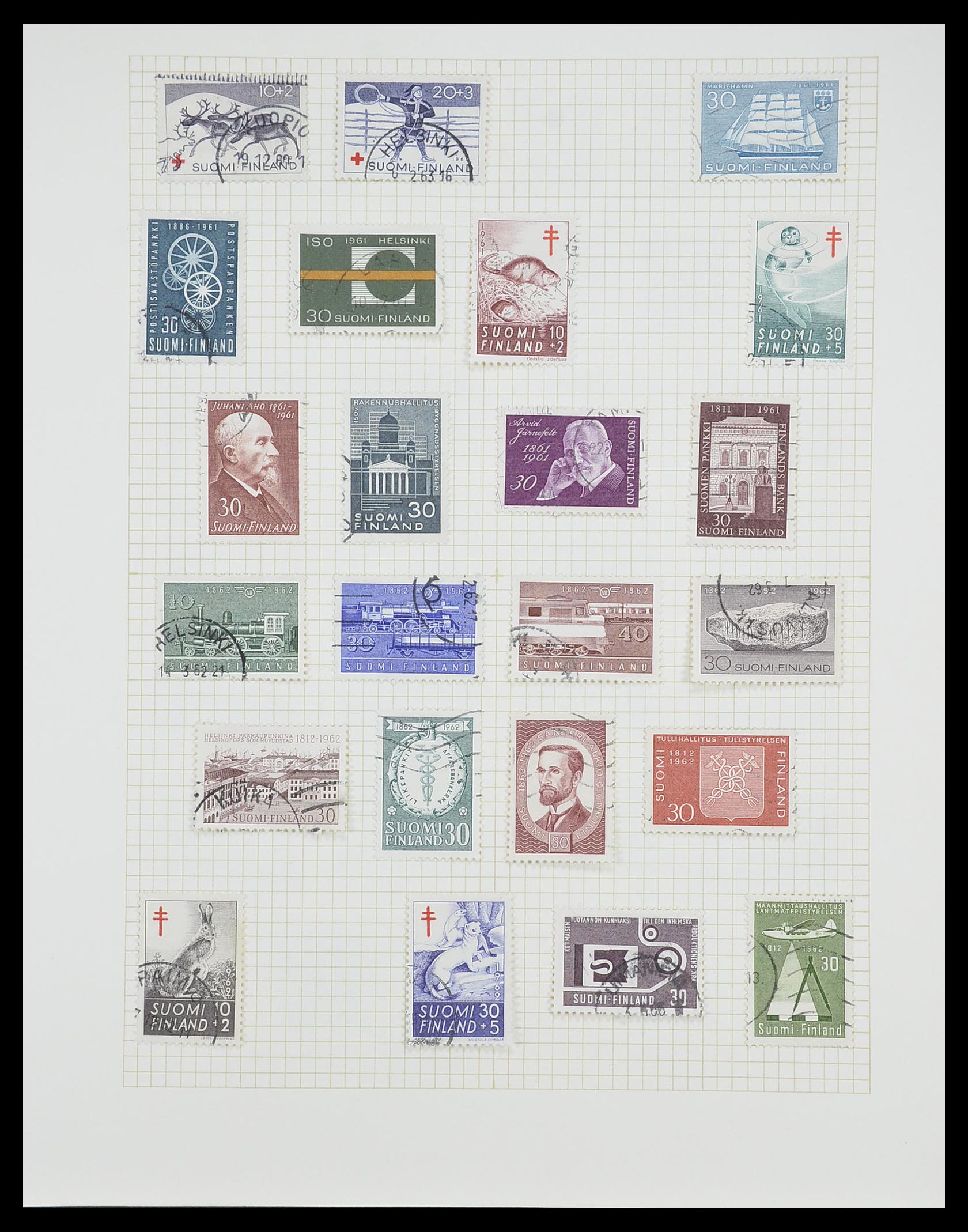33401 048 - Postzegelverzameling 33401 Finland 1856-2003.
