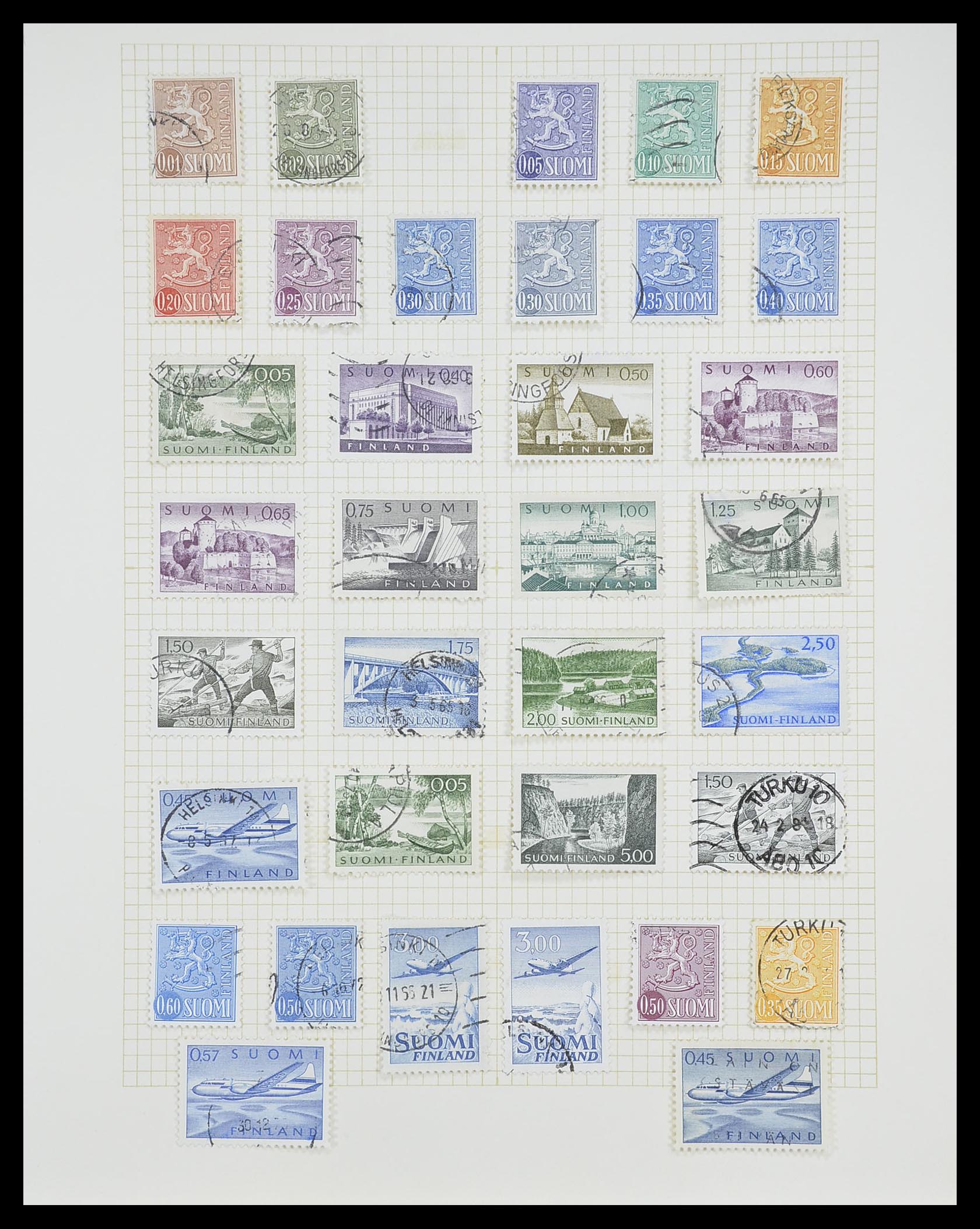 33401 051 - Postzegelverzameling 33401 Finland 1856-2003.