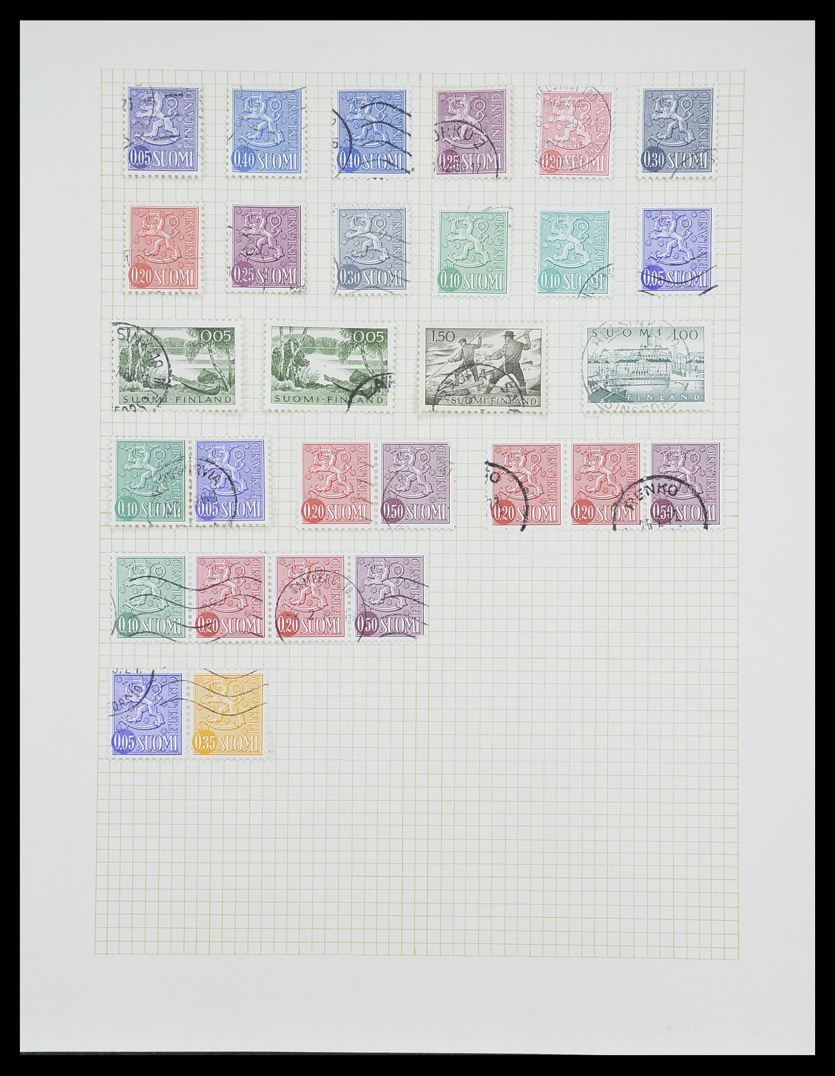33401 053 - Postzegelverzameling 33401 Finland 1856-2003.