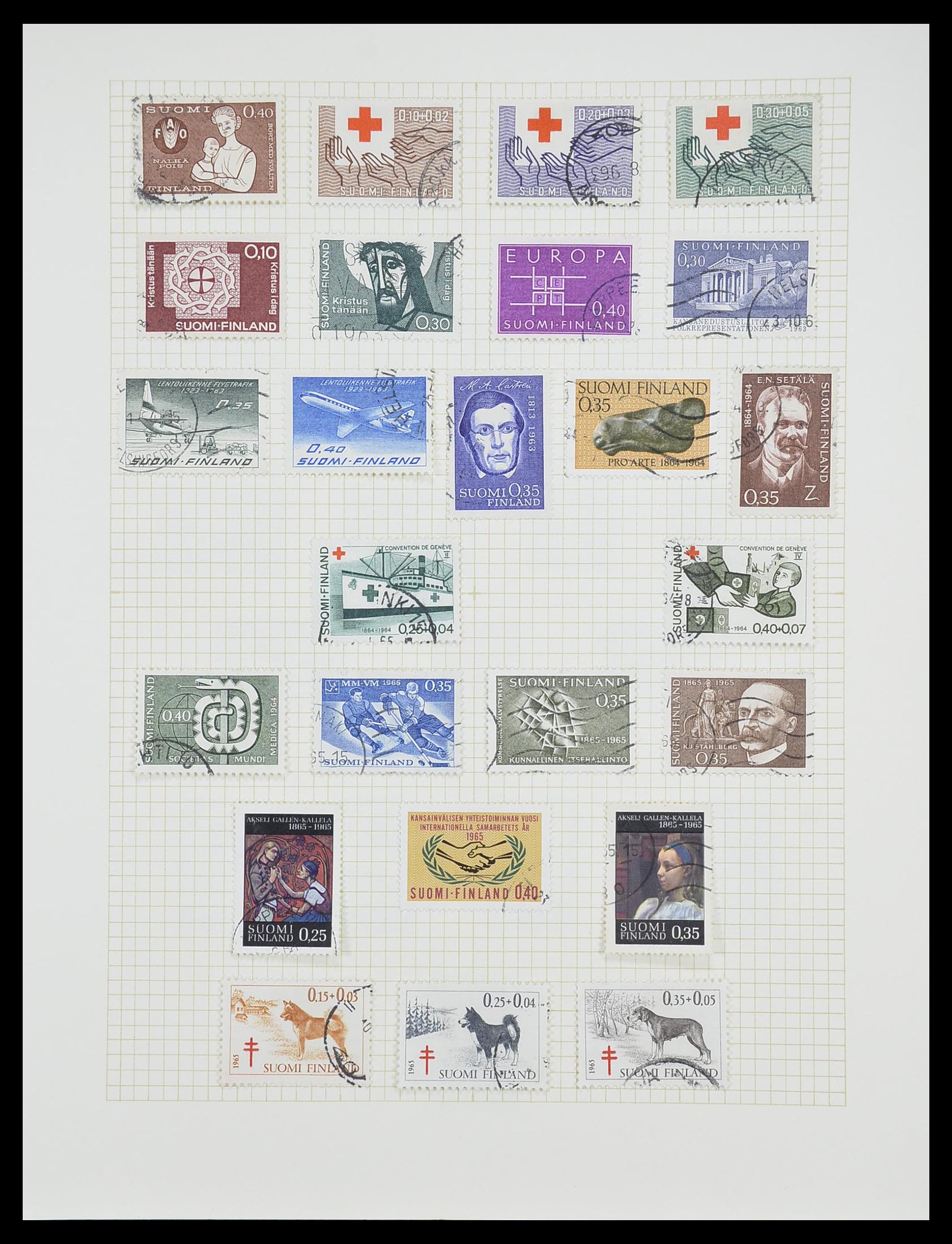 33401 055 - Postzegelverzameling 33401 Finland 1856-2003.