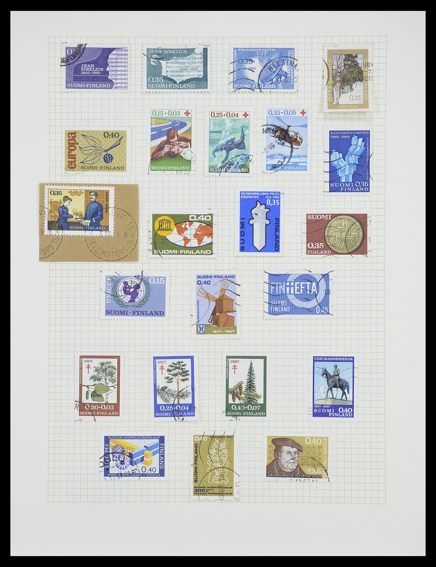 33401 057 - Postzegelverzameling 33401 Finland 1856-2003.