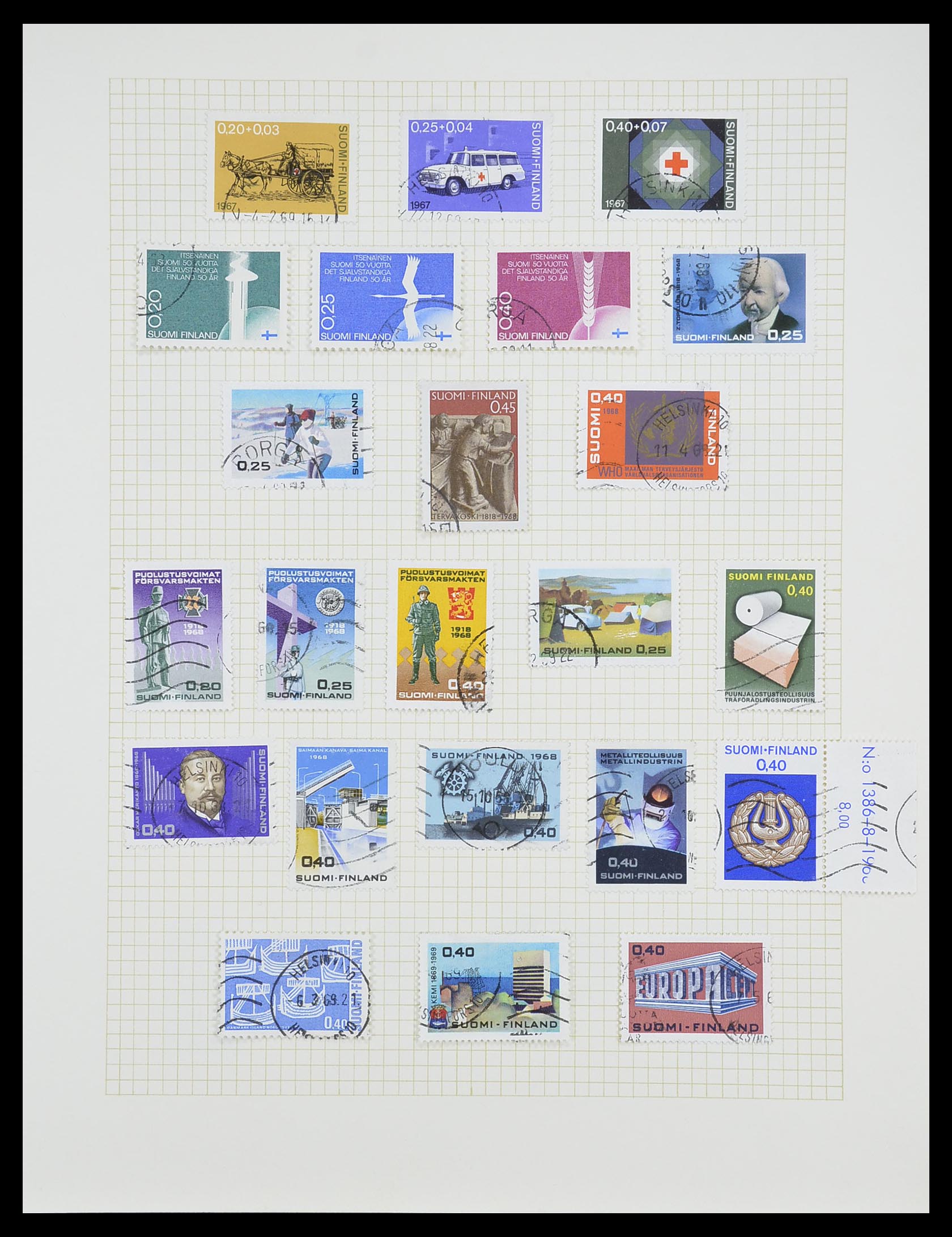 33401 059 - Postzegelverzameling 33401 Finland 1856-2003.