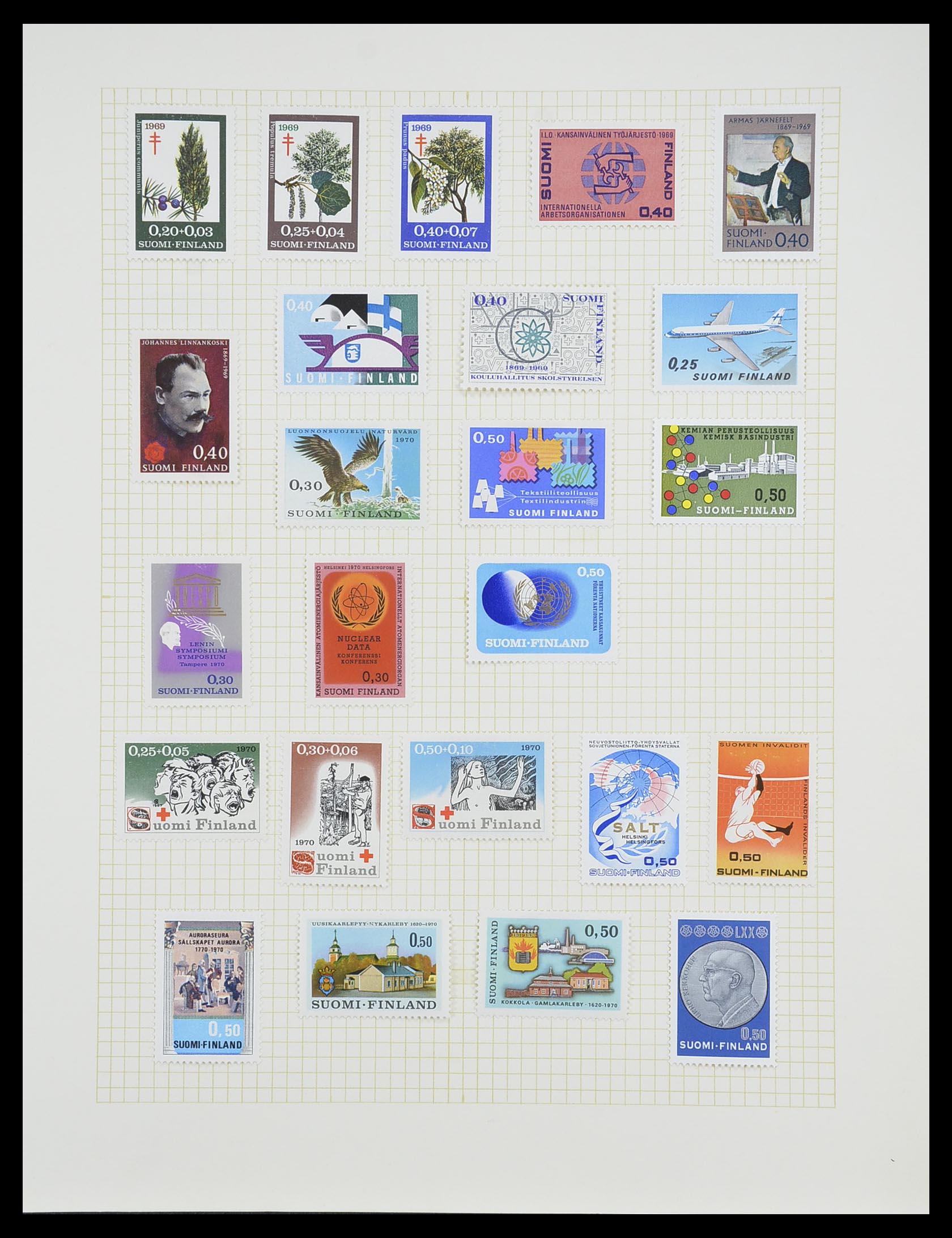 33401 060 - Postzegelverzameling 33401 Finland 1856-2003.