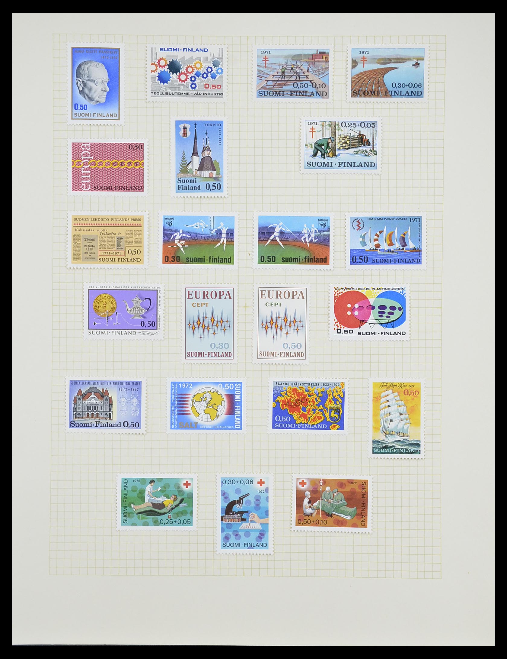 33401 062 - Postzegelverzameling 33401 Finland 1856-2003.