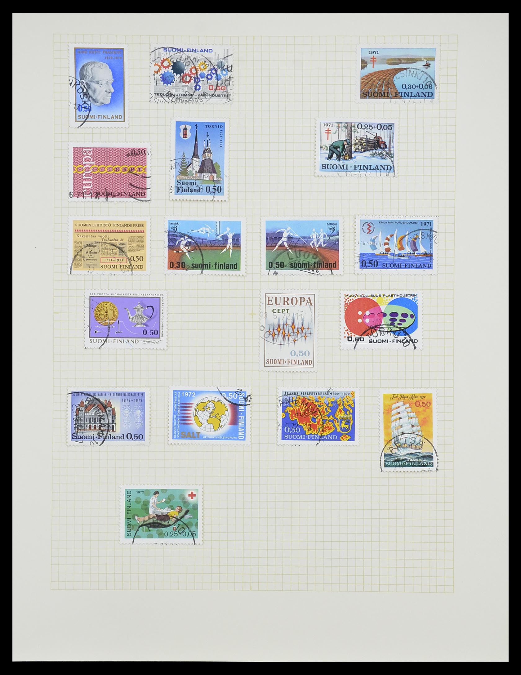 33401 063 - Postzegelverzameling 33401 Finland 1856-2003.