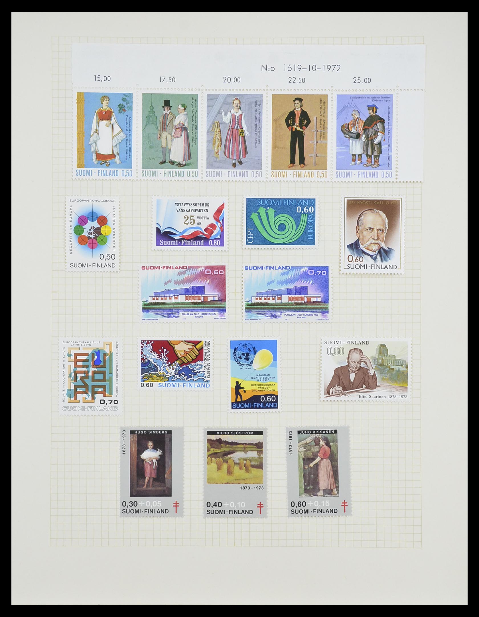 33401 064 - Postzegelverzameling 33401 Finland 1856-2003.