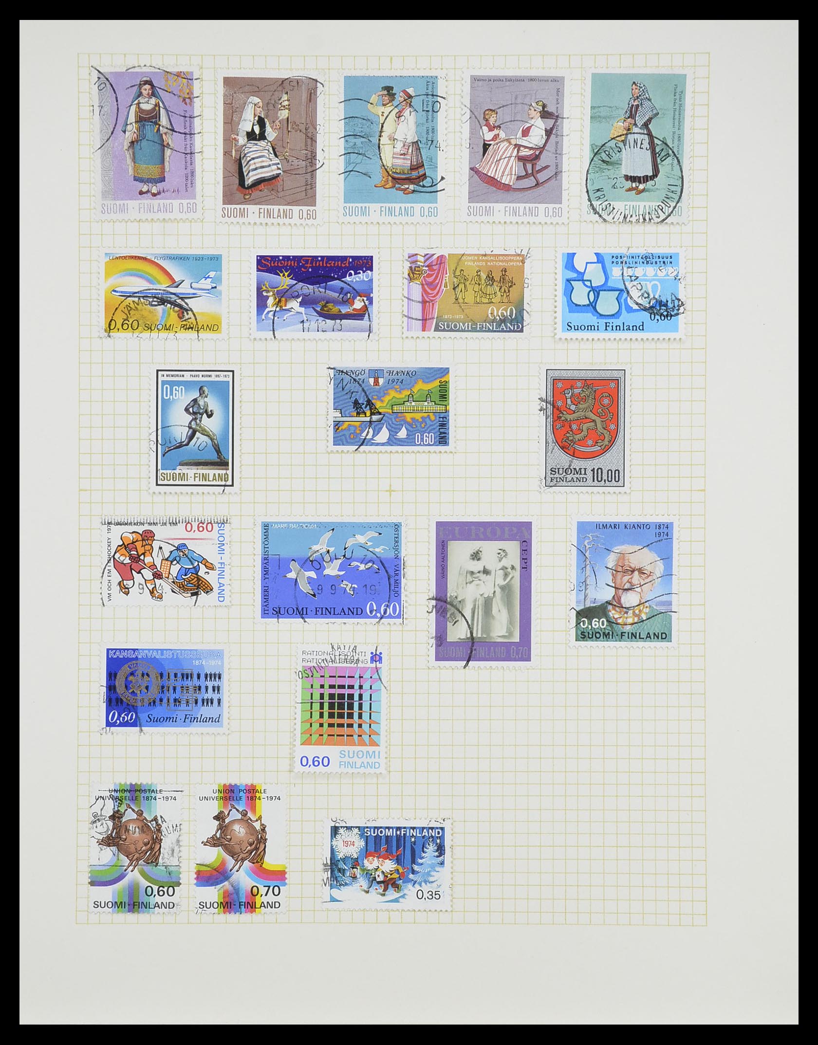 33401 067 - Postzegelverzameling 33401 Finland 1856-2003.