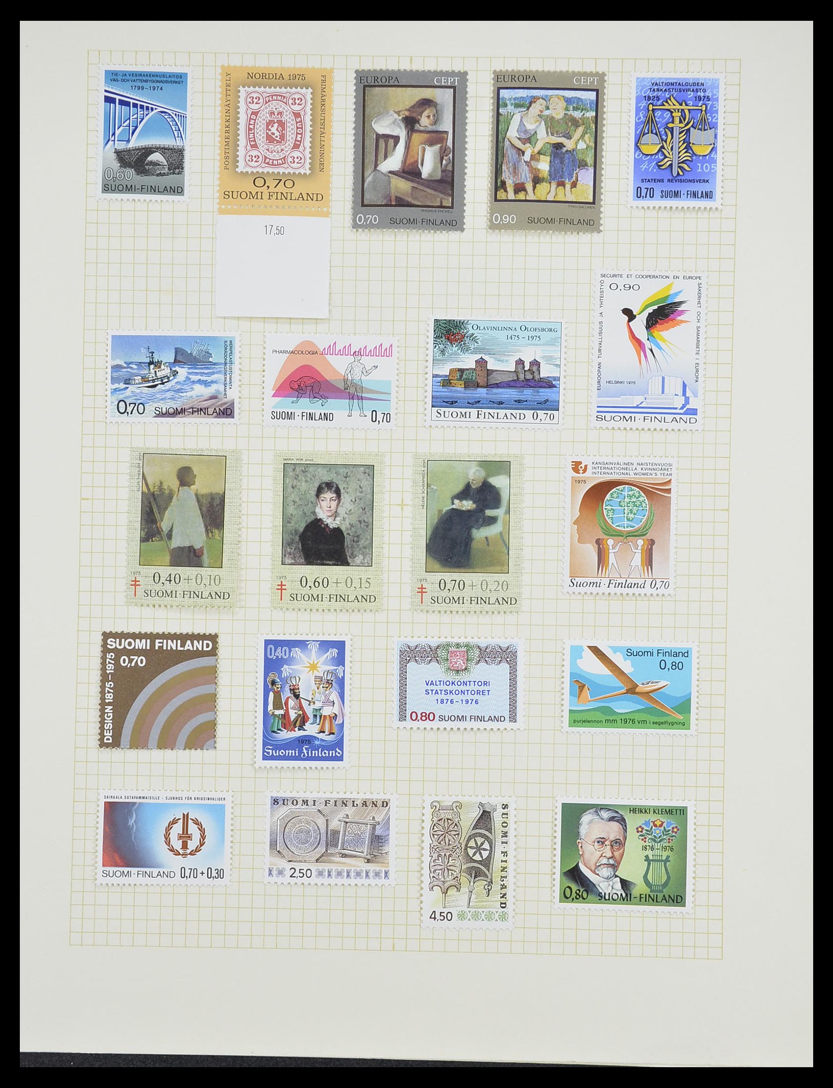 33401 070 - Postzegelverzameling 33401 Finland 1856-2003.