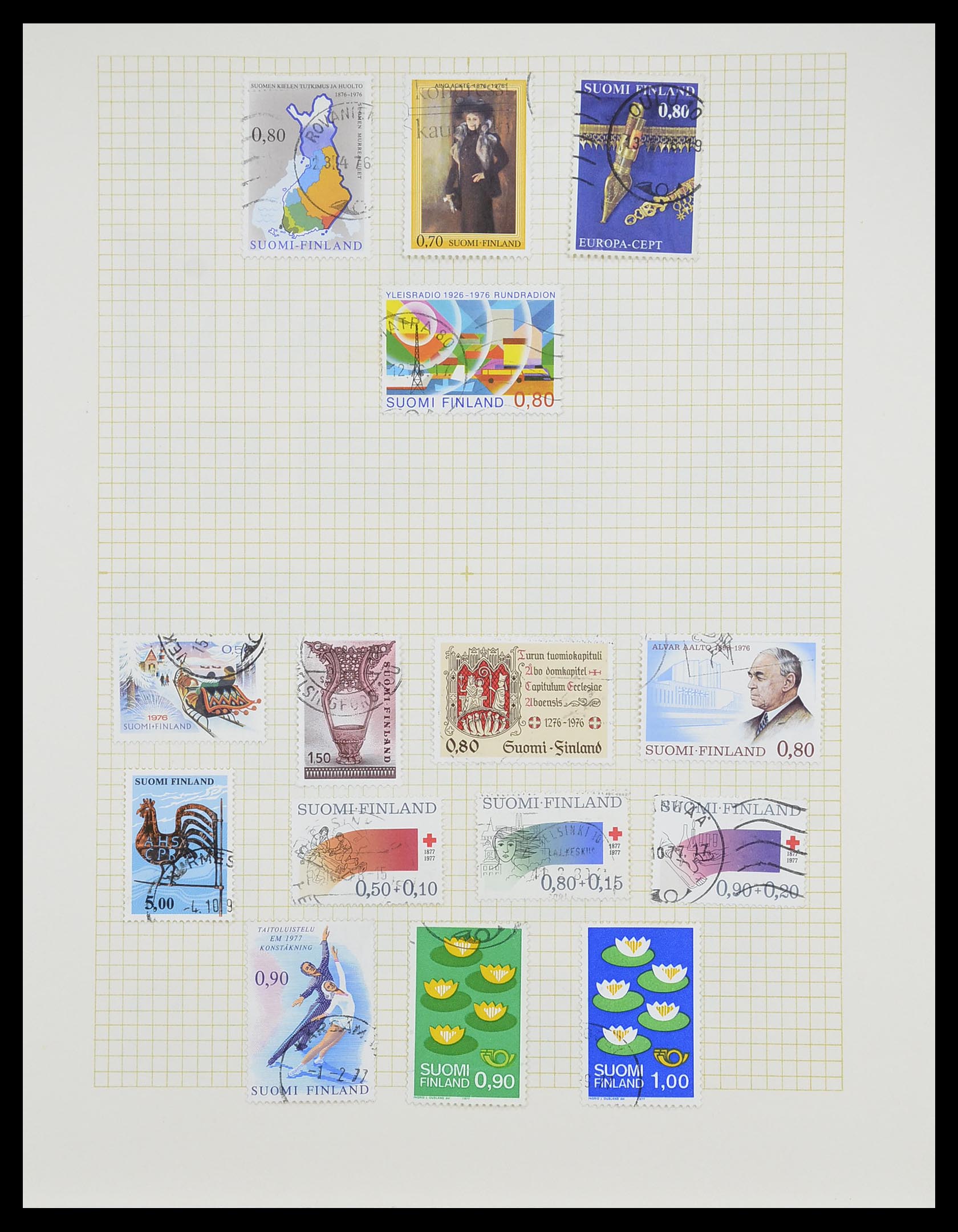 33401 073 - Postzegelverzameling 33401 Finland 1856-2003.