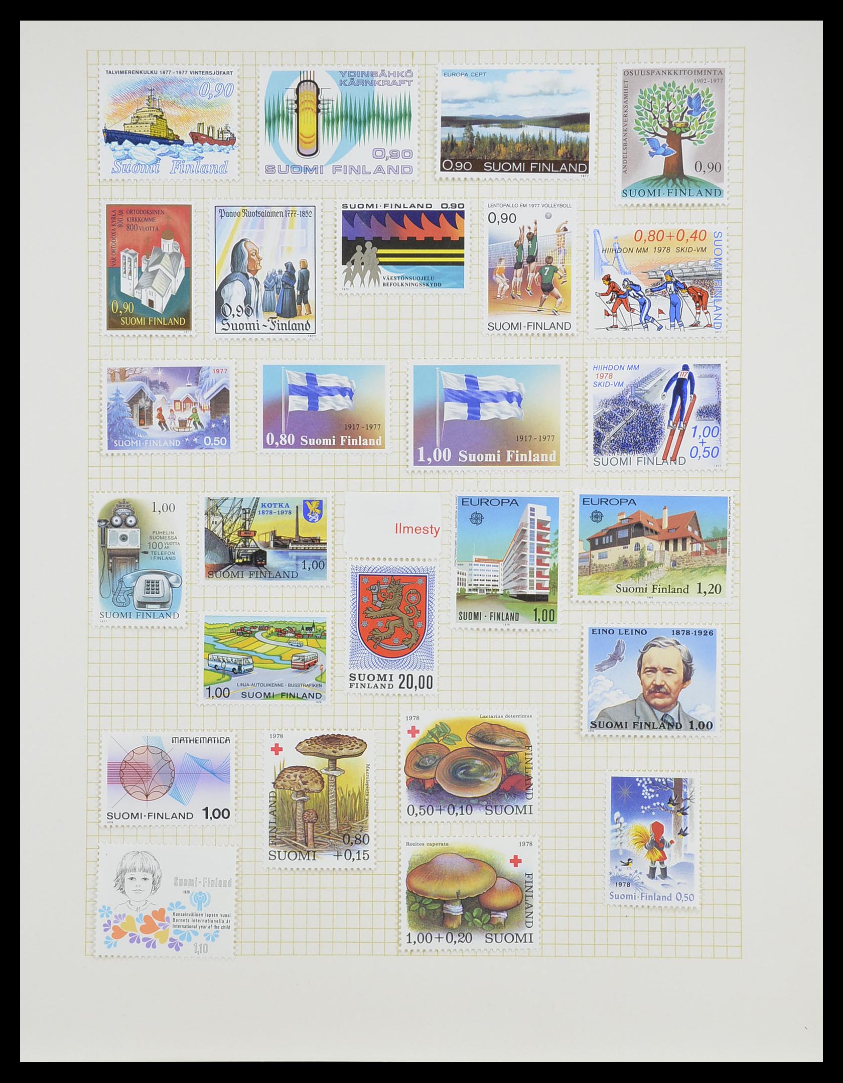 33401 074 - Postzegelverzameling 33401 Finland 1856-2003.
