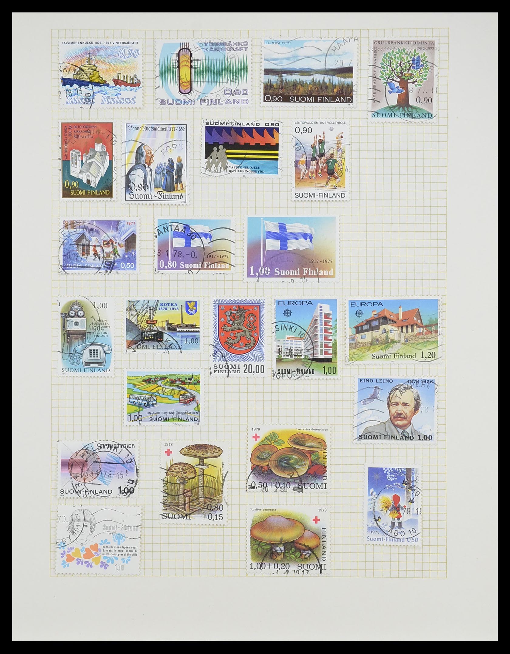 33401 075 - Postzegelverzameling 33401 Finland 1856-2003.