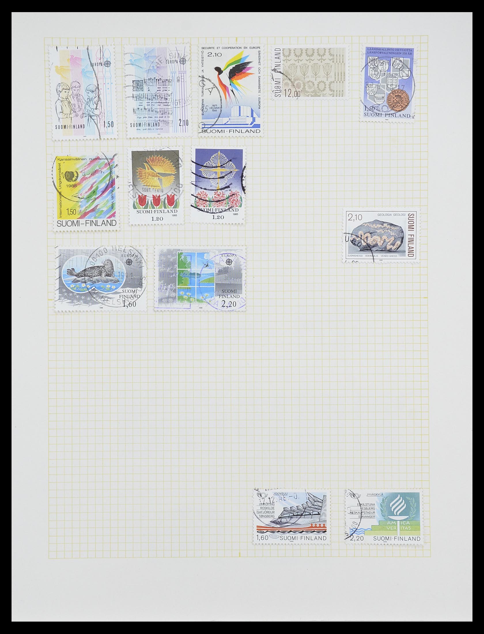 33401 091 - Postzegelverzameling 33401 Finland 1856-2003.