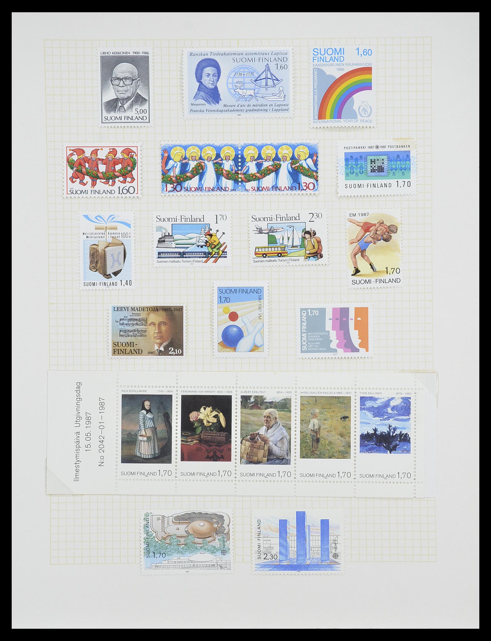 33401 092 - Postzegelverzameling 33401 Finland 1856-2003.