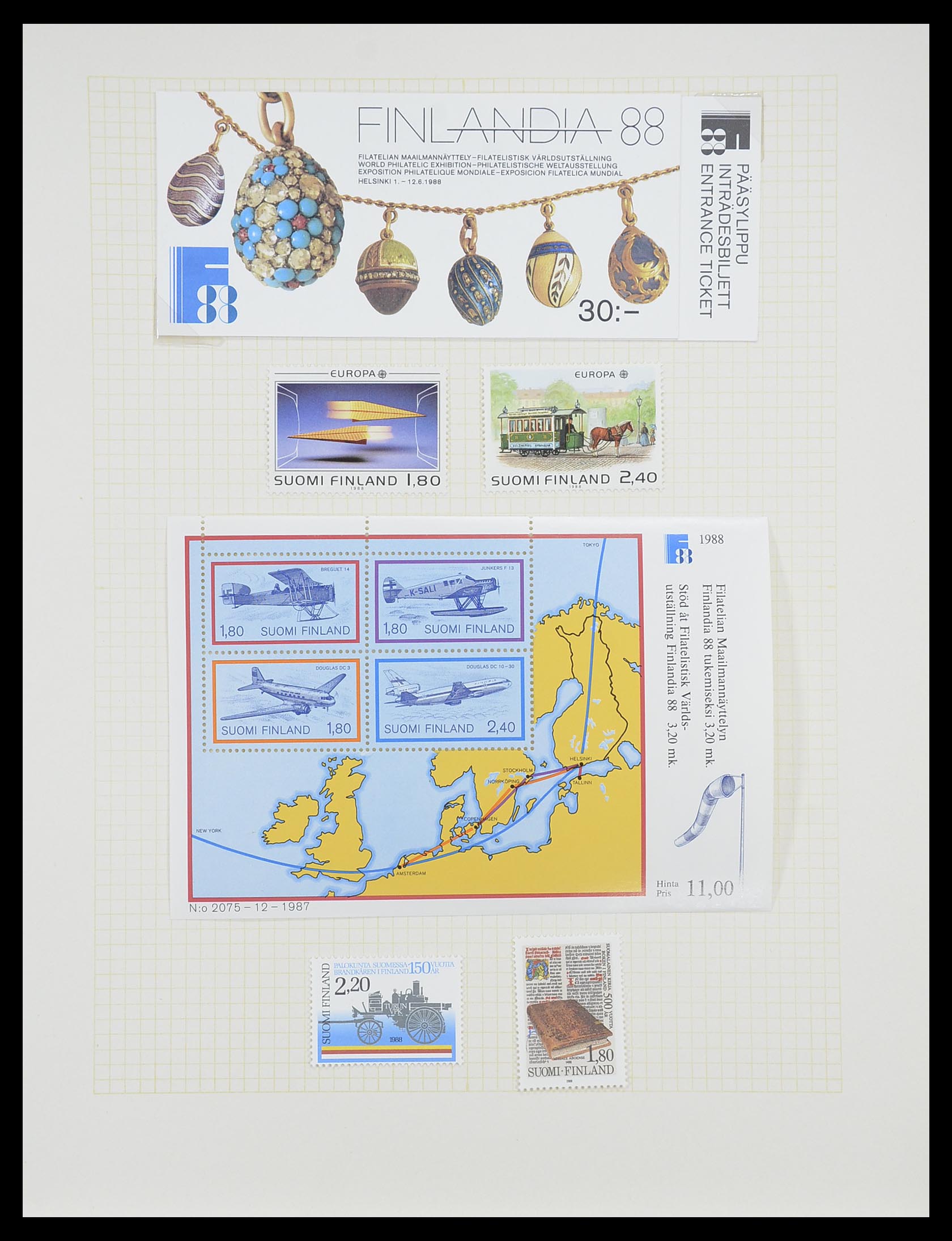 33401 096 - Postzegelverzameling 33401 Finland 1856-2003.