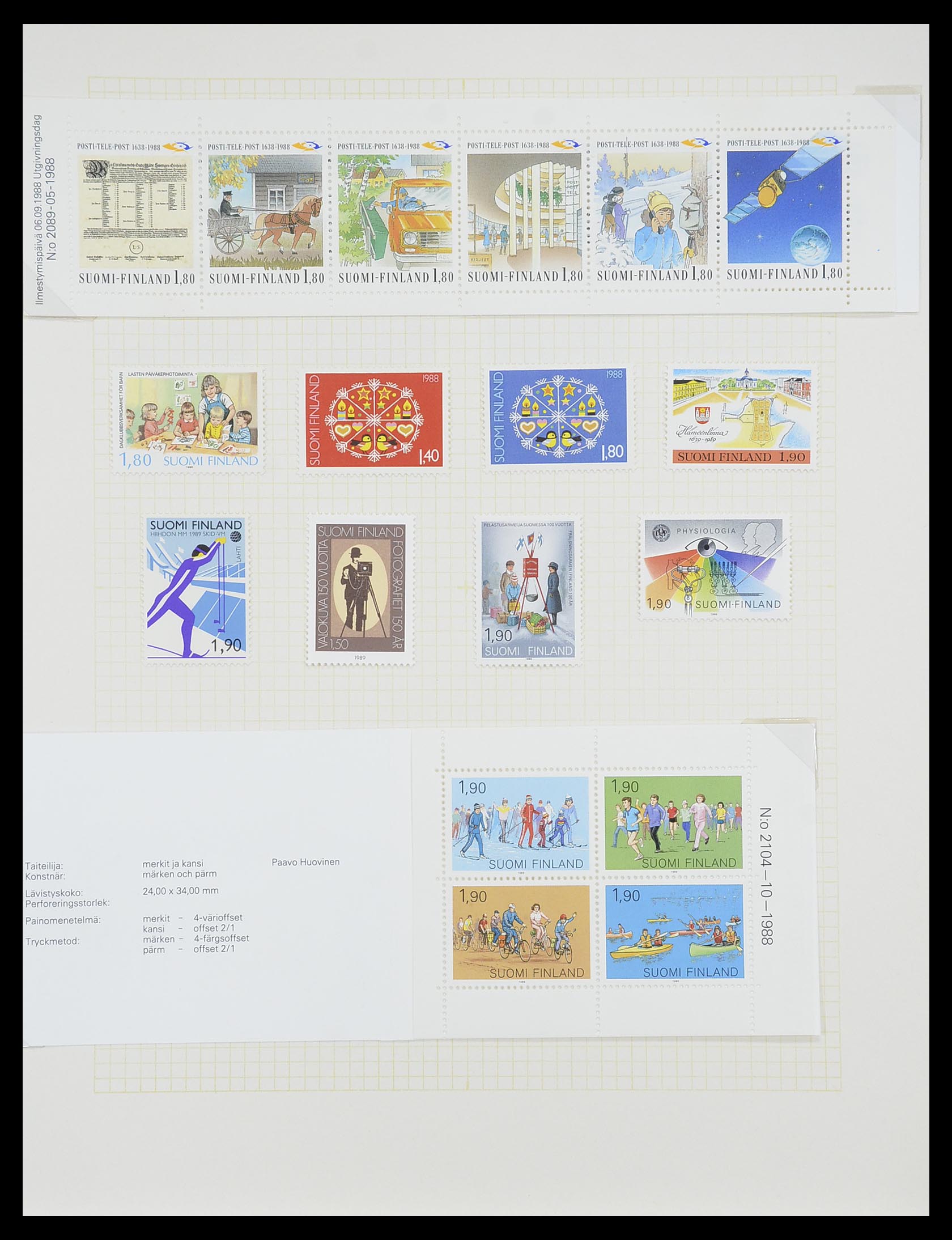 33401 098 - Postzegelverzameling 33401 Finland 1856-2003.