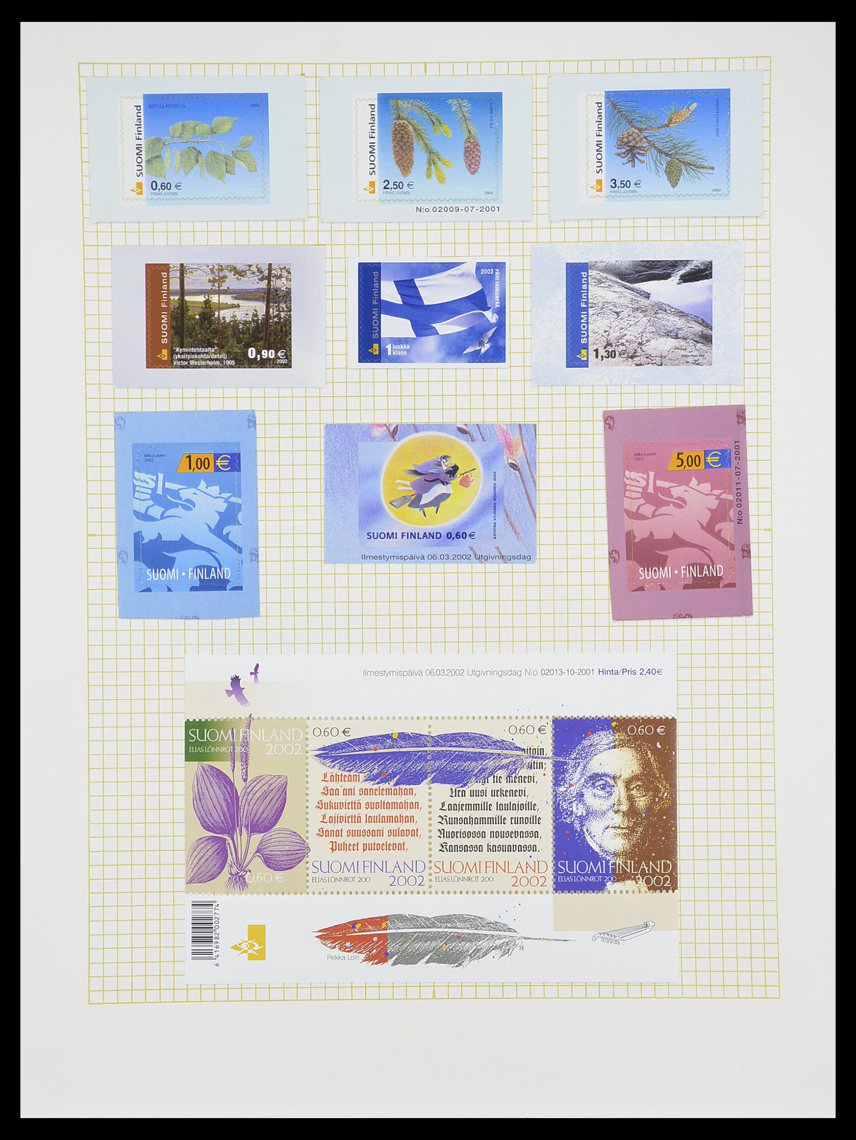 33401 167 - Postzegelverzameling 33401 Finland 1856-2003.